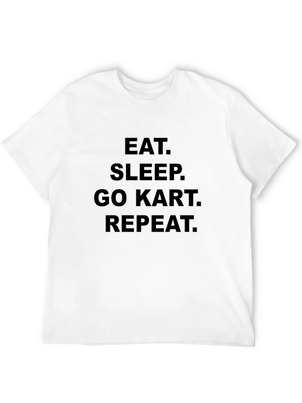 Eat Sleep Go Kart Repeat Black T-Shirt