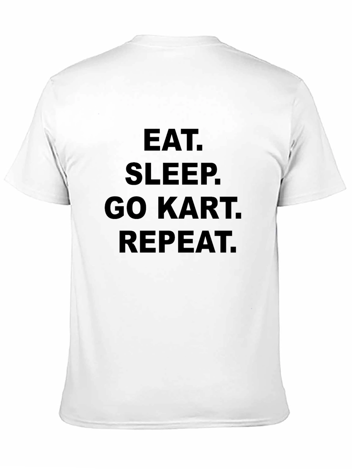 Eat Sleep Go Kart Repeat Black T-Shirt
