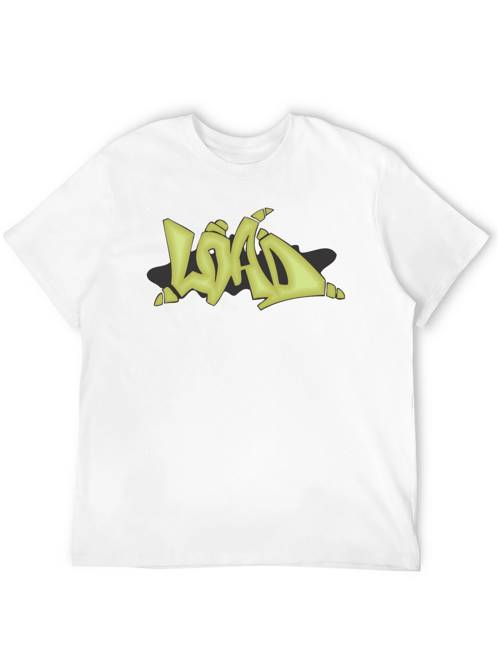 Graffiti Style LOAD Graphic Black T-Shirt