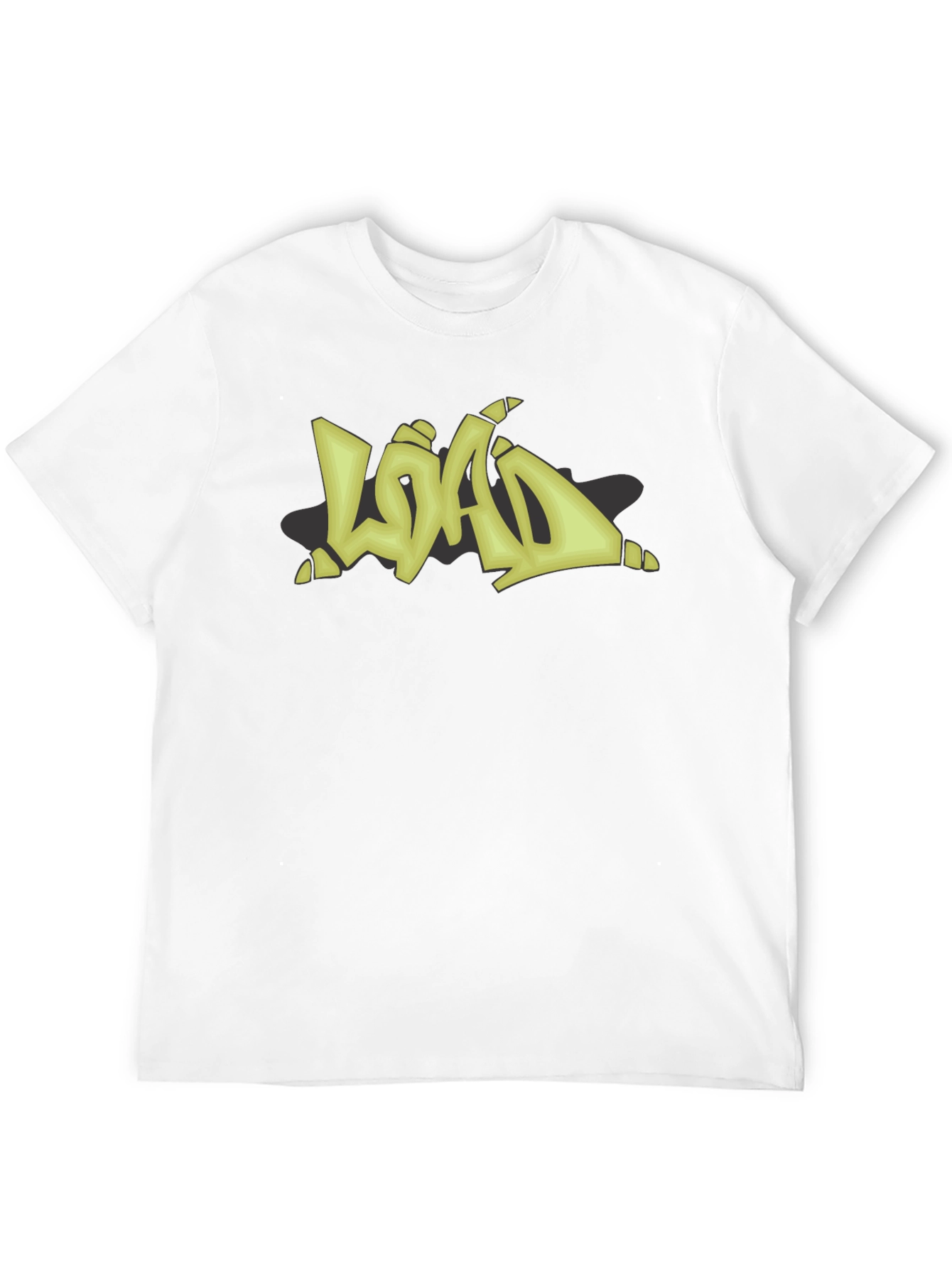 Graffiti Style LOAD Graphic Black T-Shirt