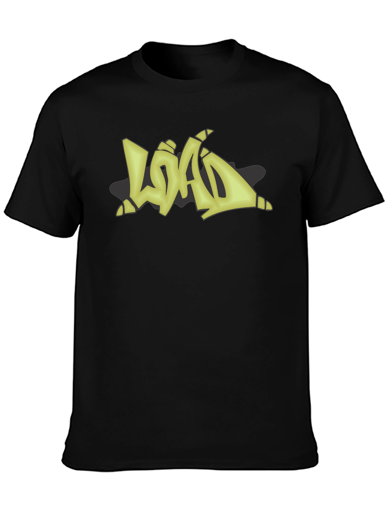 Graffiti Style LOAD Graphic Black T-Shirt
