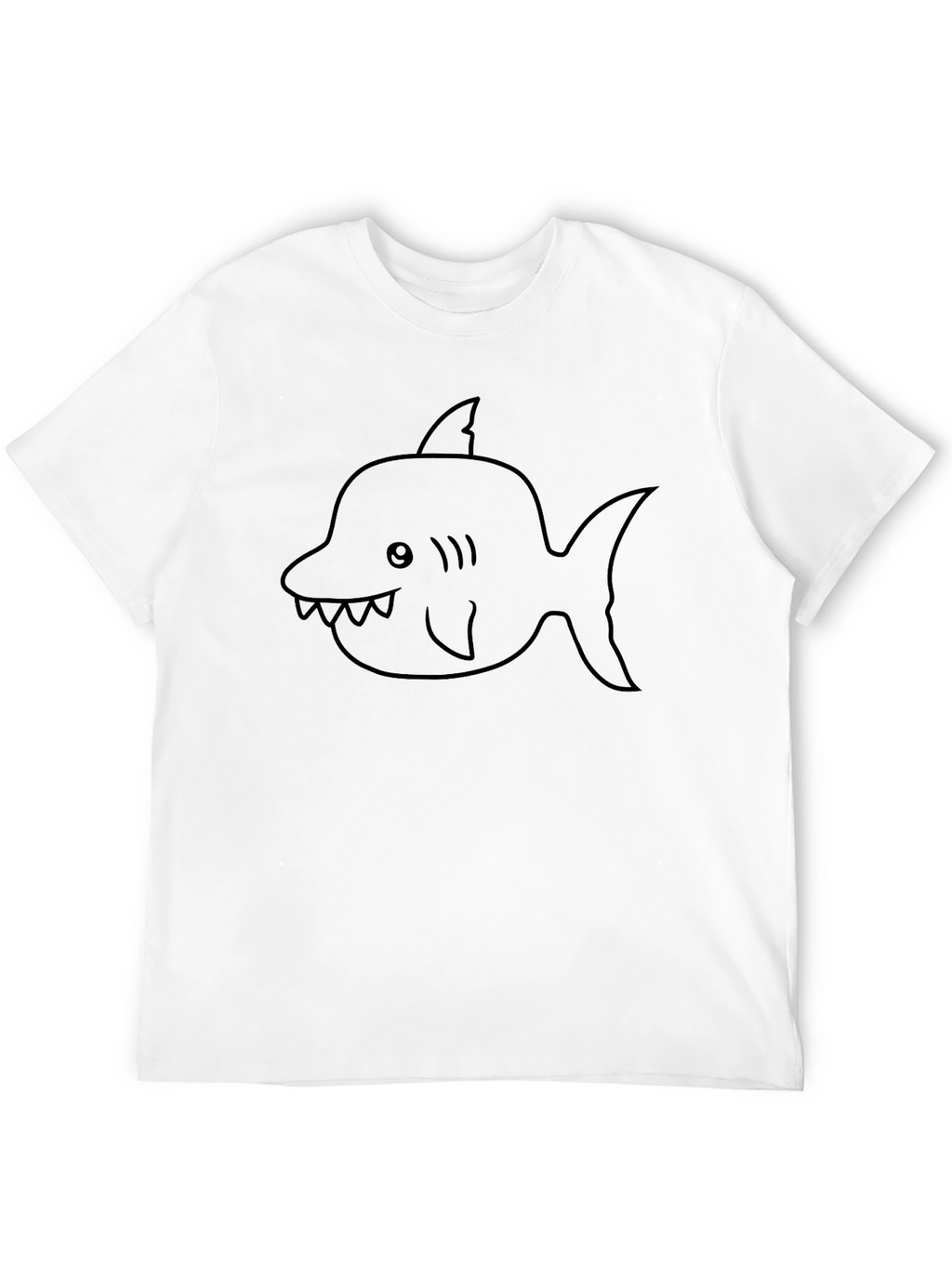 Shark Graphic Tee - Mens Black T-Shirt