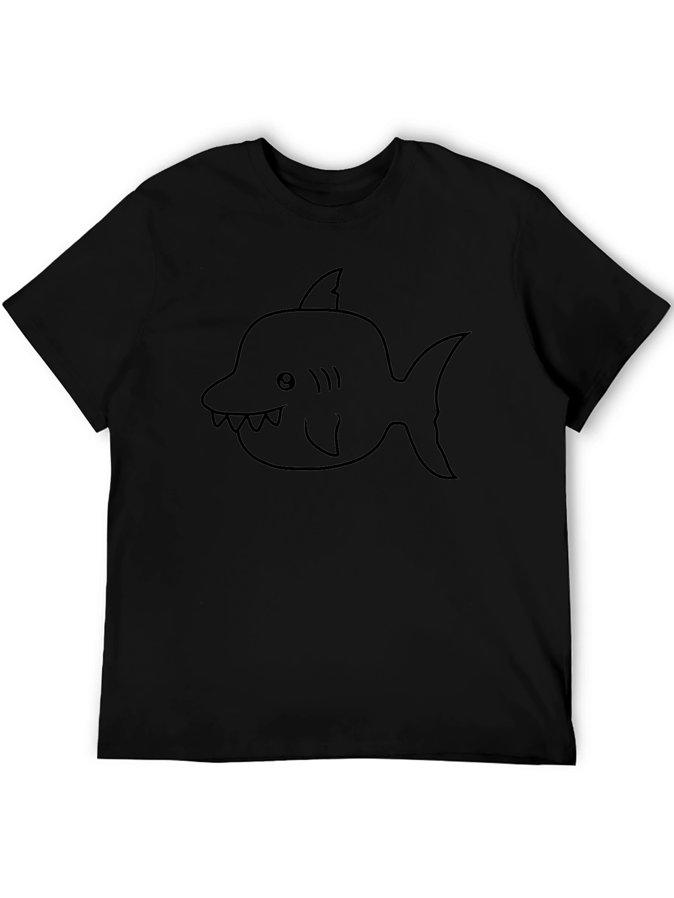 Shark Graphic Tee - Mens Black T-Shirt