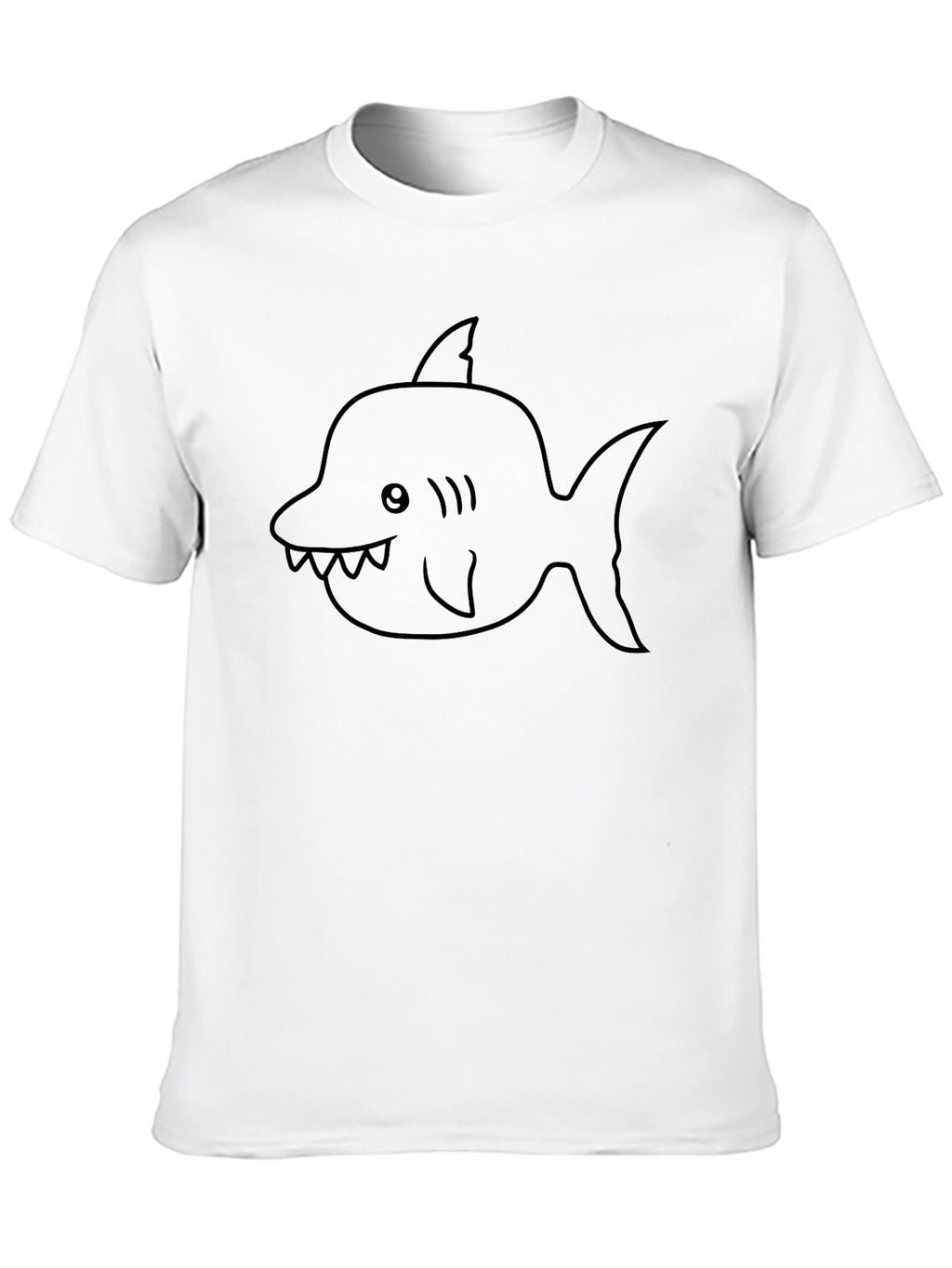 Shark Graphic Tee - Mens Black T-Shirt