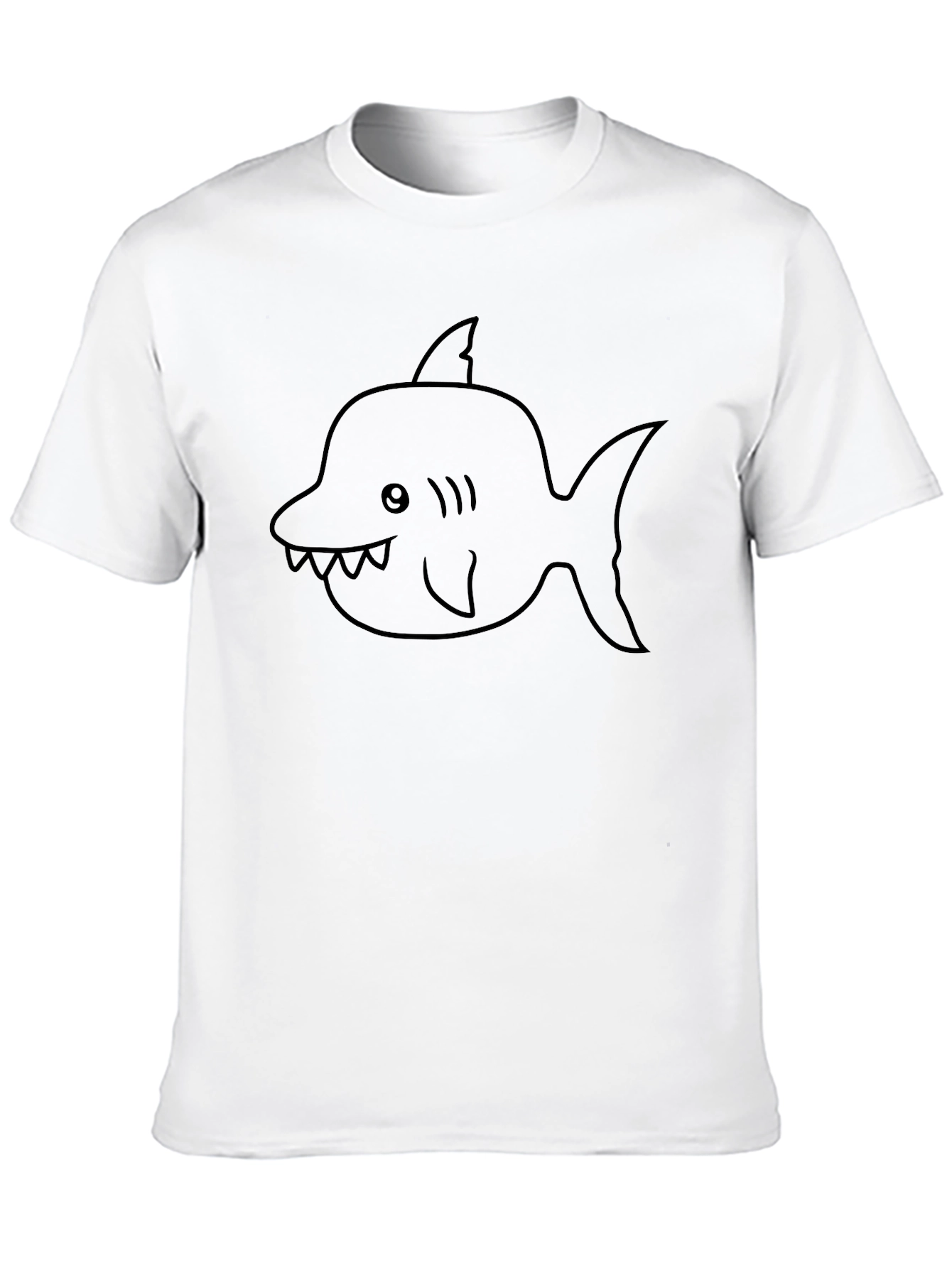 Shark Graphic Tee - Mens Black T-Shirt