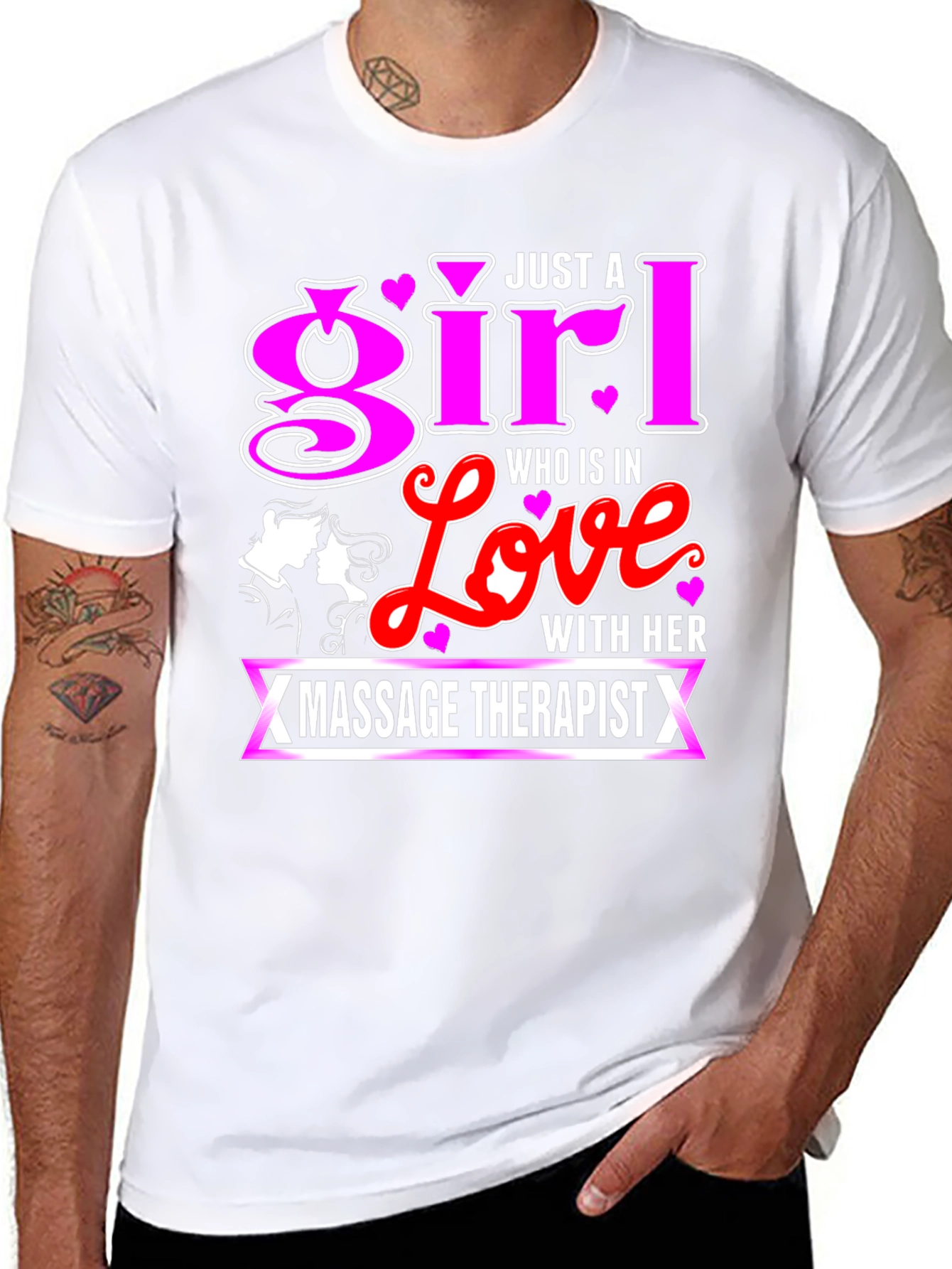 Girl in Love Massage Therapist T-Shirt