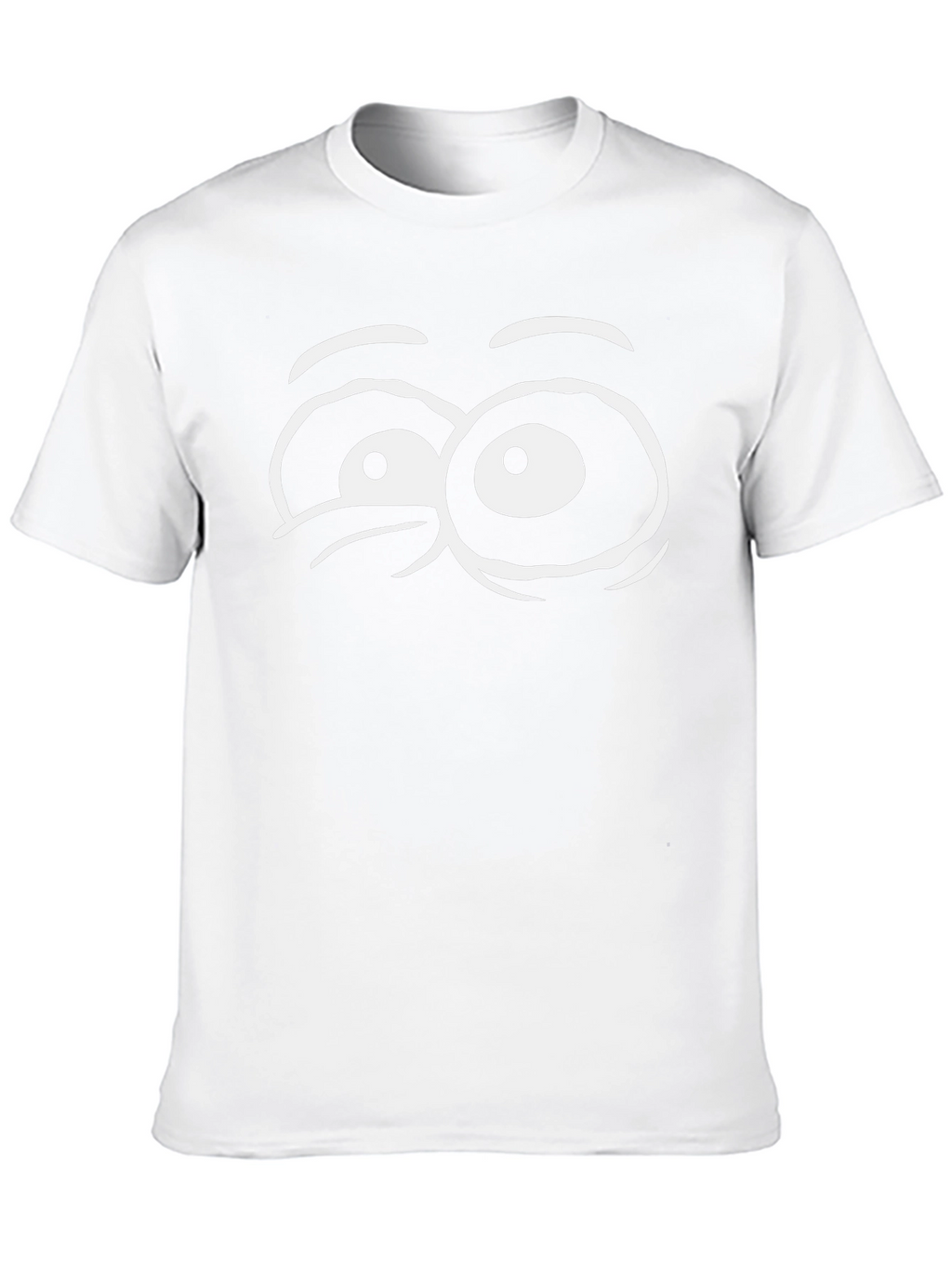Funny Eye Graphic Black Cotton T-Shirt
