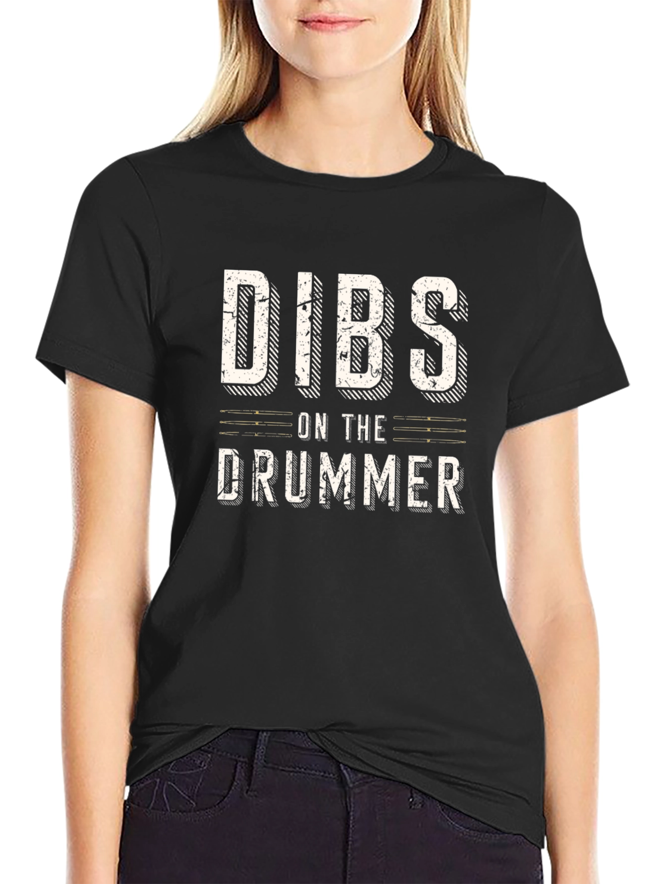 Dibs On The Drummer Graphic T-Shirt