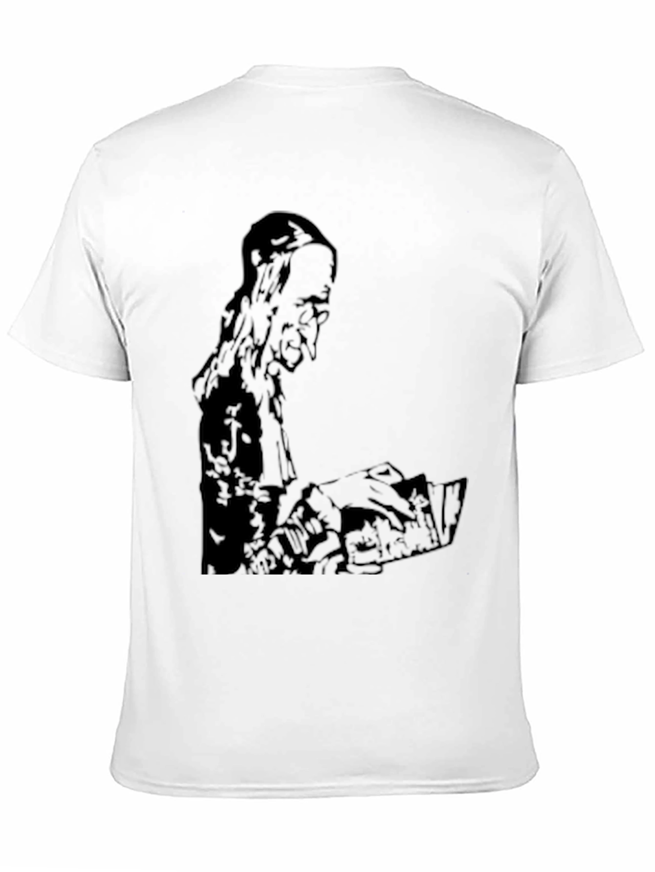 Mens Black Graphic Print T-Shirt