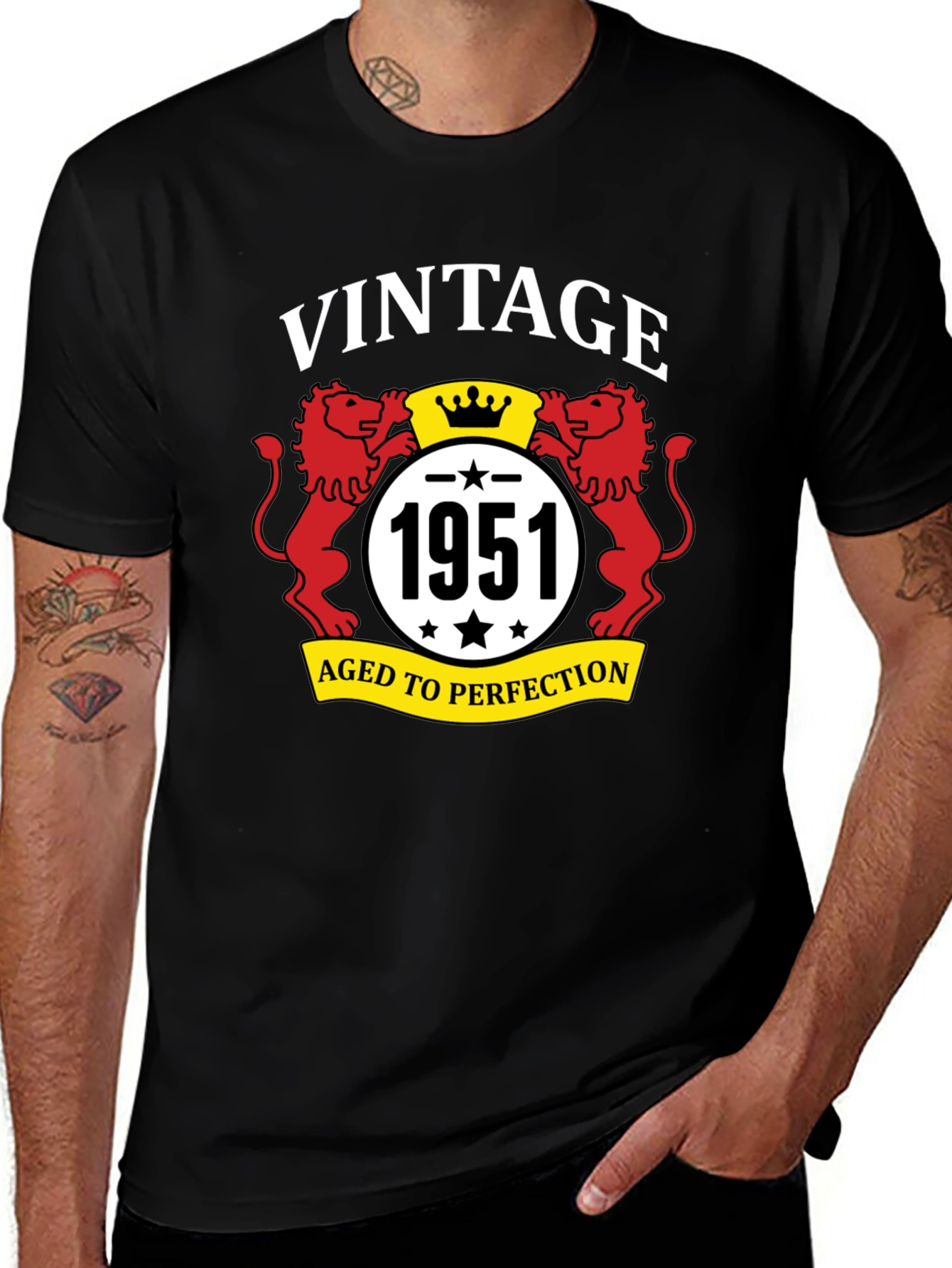 Vintage 1951 Aged To Perfection Graphic Tee