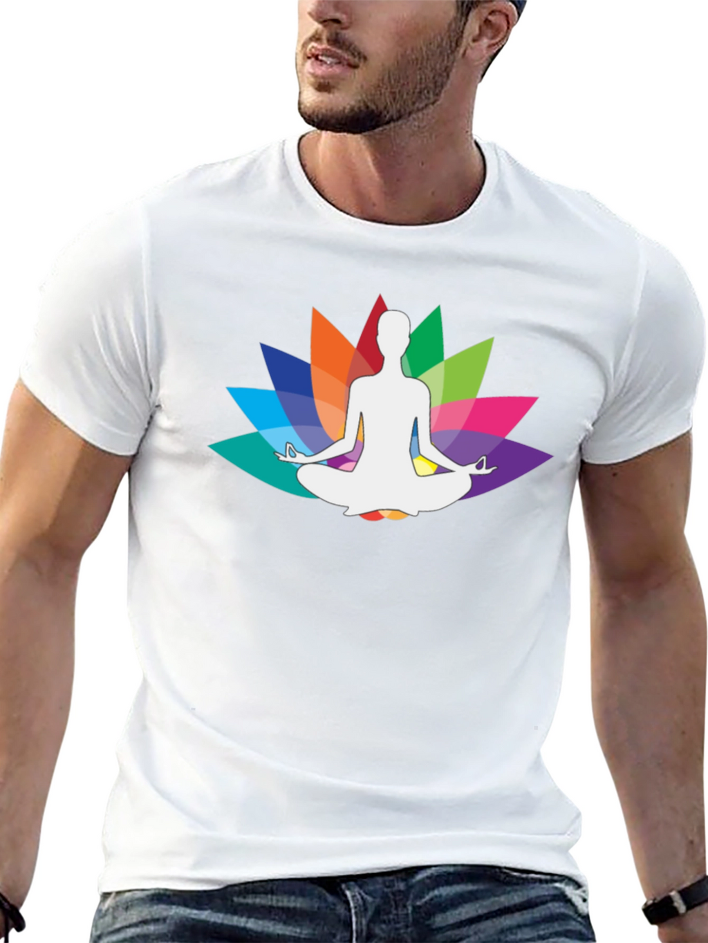 Yoga Lotus Meditation Graphic Tee