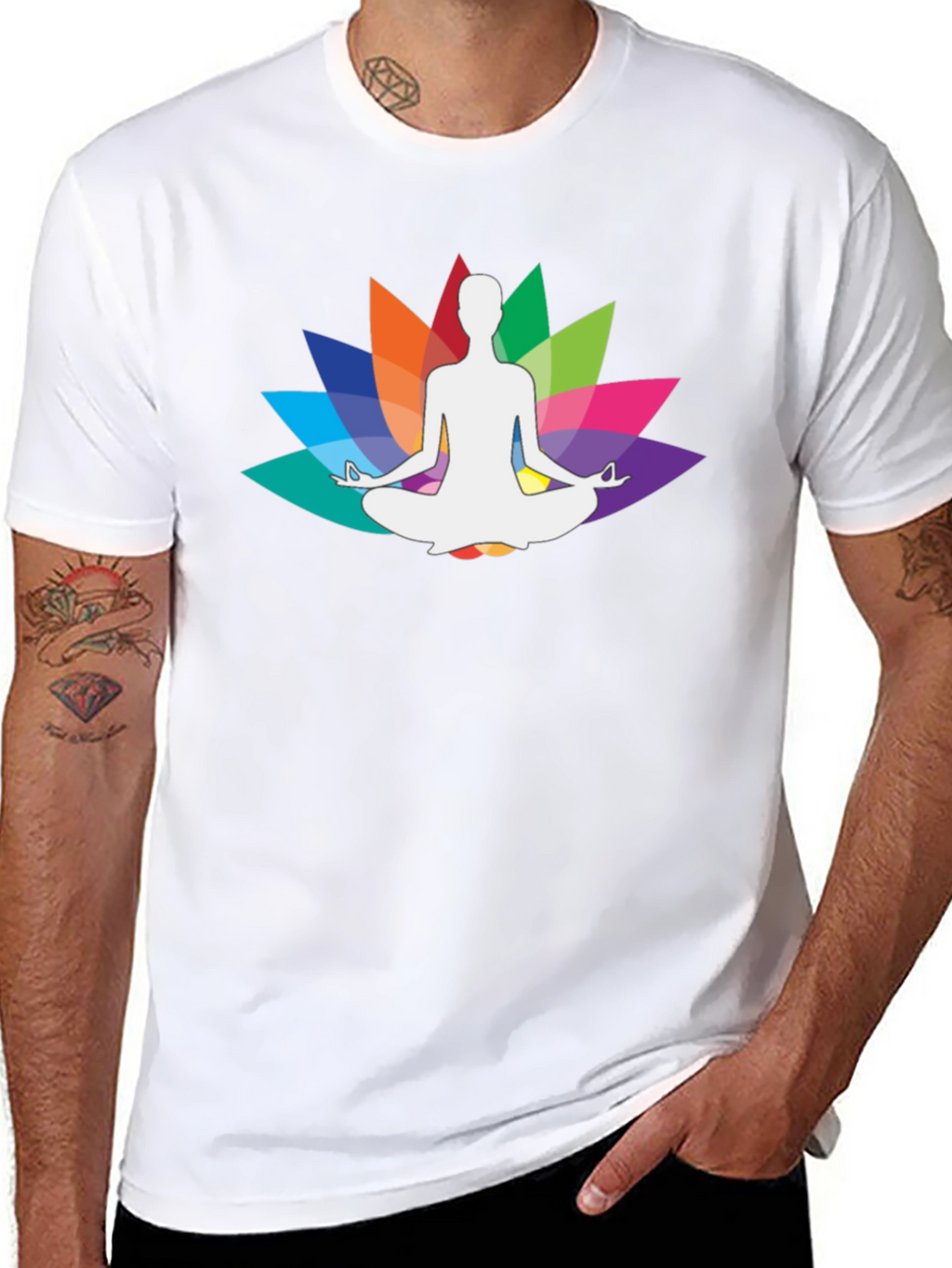Yoga Lotus Meditation Graphic Tee