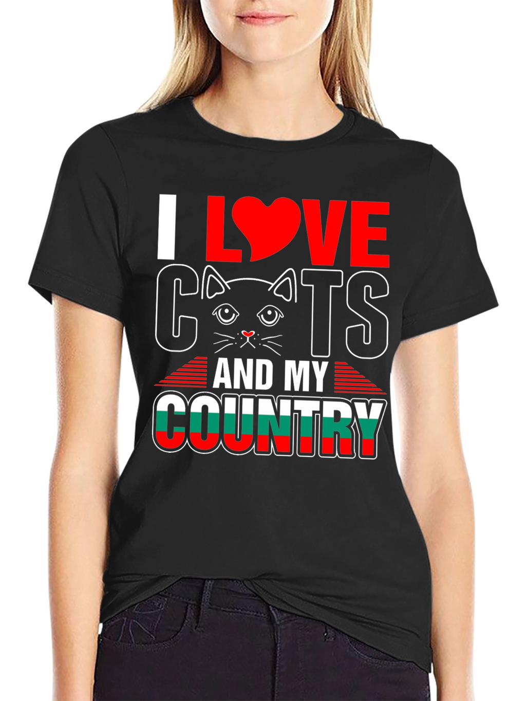 I Love Cats and My Country T-Shirt