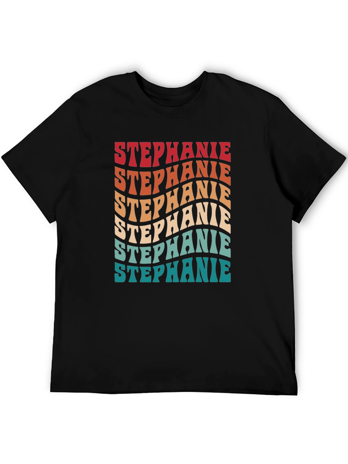 Retro Stephanie Tee - Groovy Custom Name Shirt