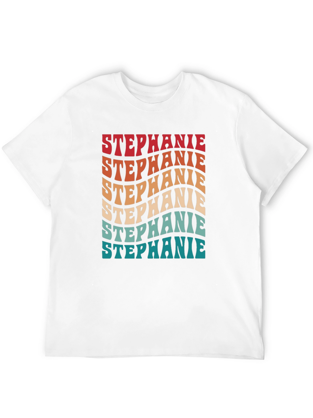 Retro Stephanie Tee - Groovy Custom Name Shirt