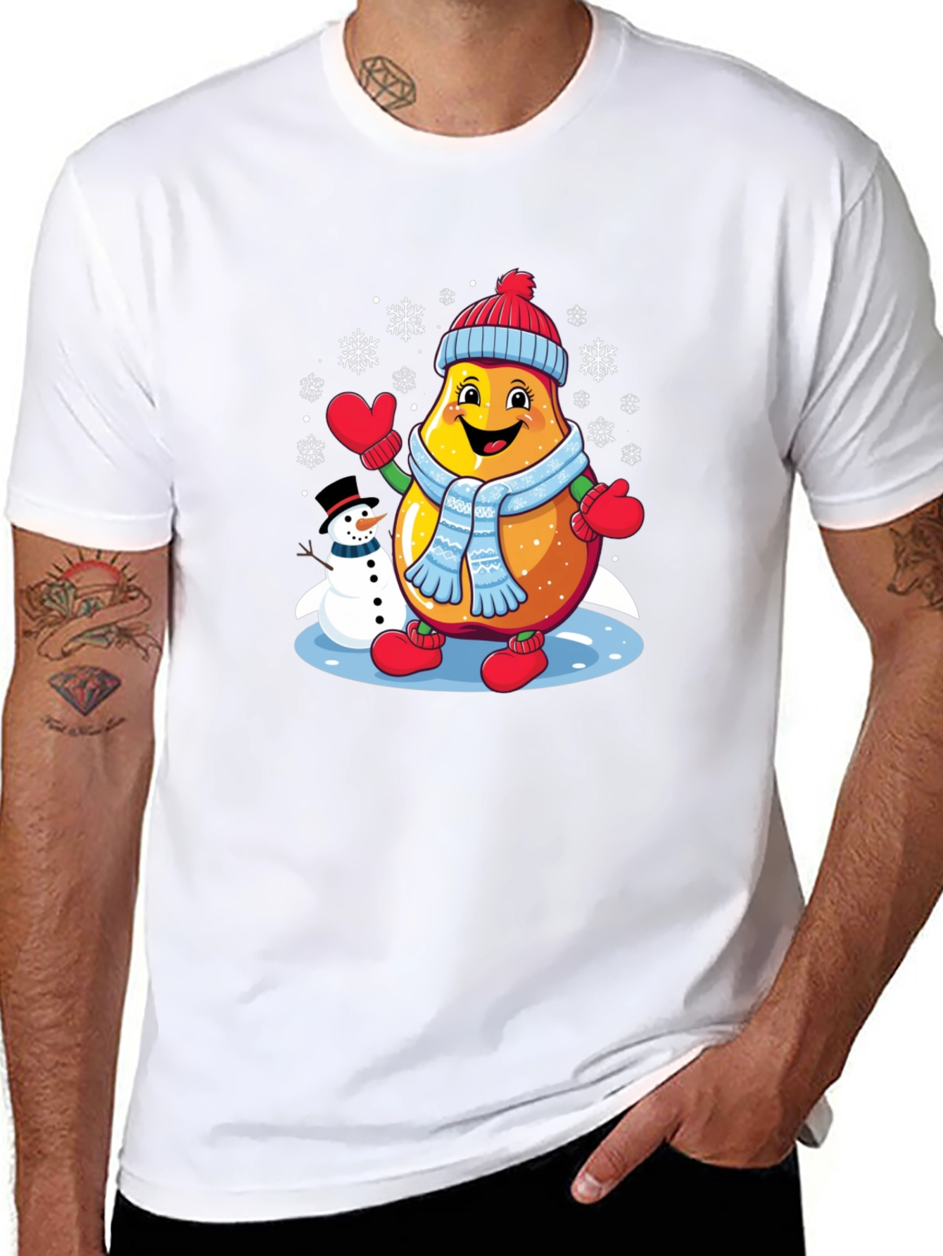 Winter Pear T-Shirt: Festive Fun!