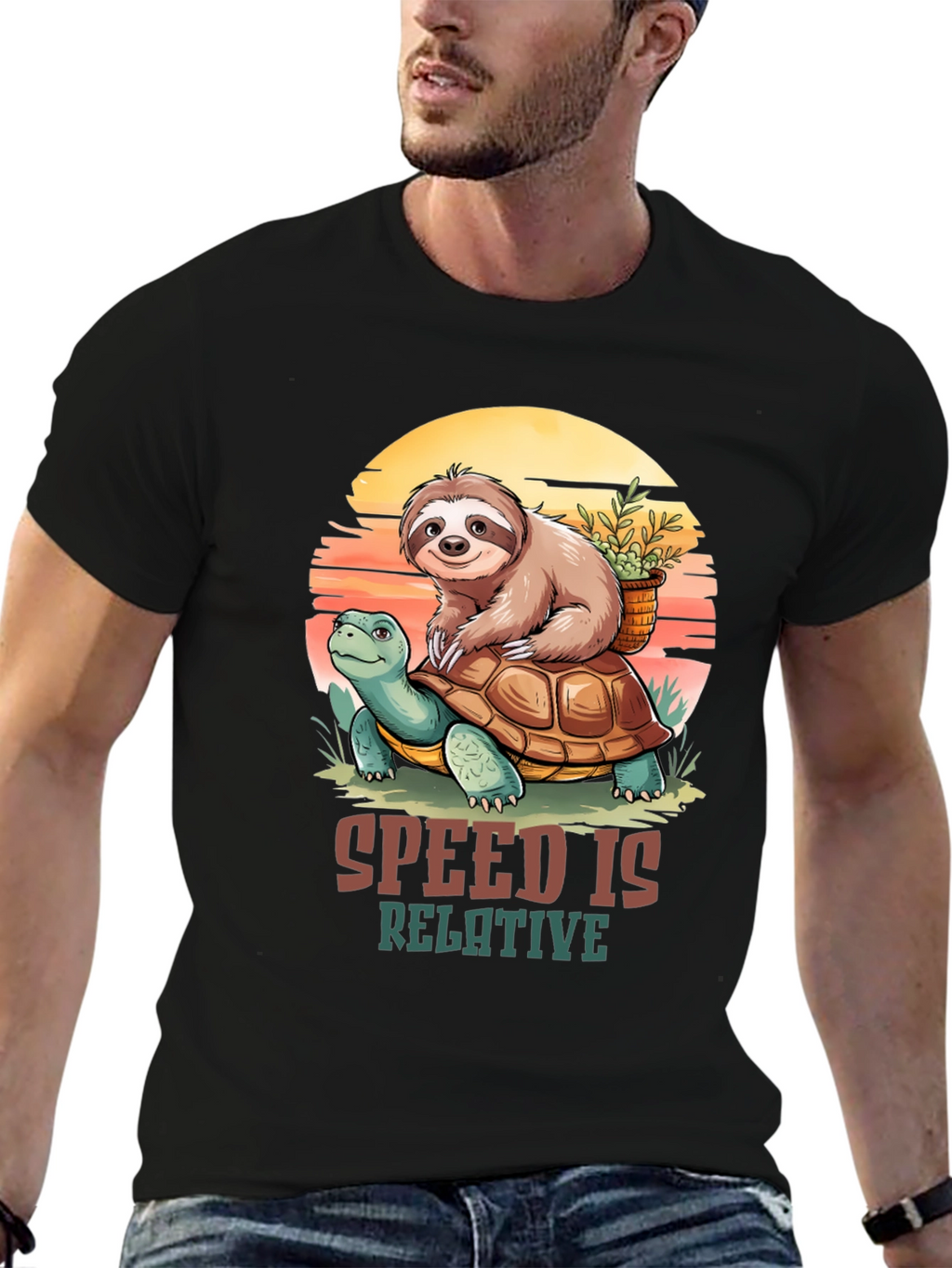 Sloth Turtle Speed is Relative T-Shirt