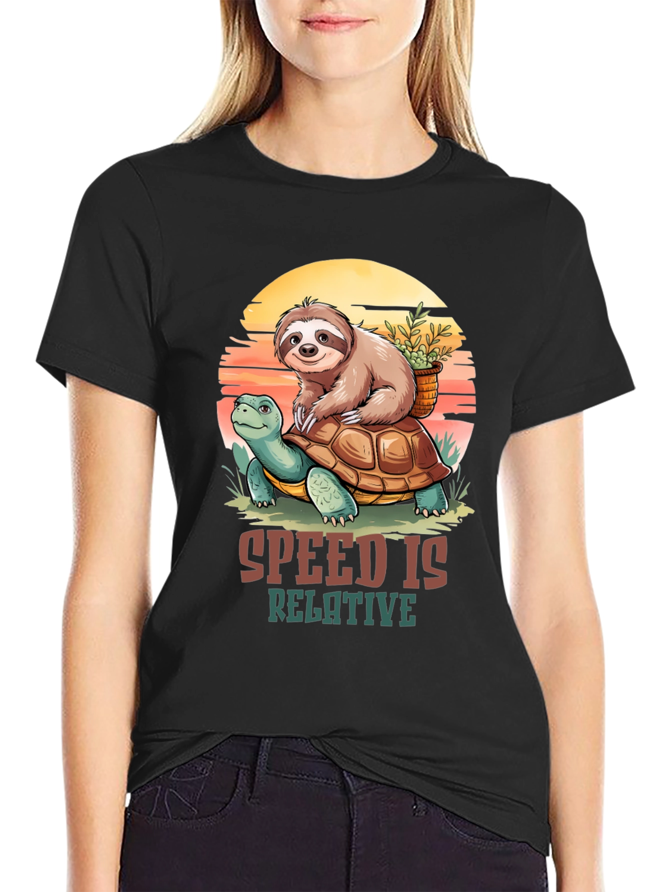 Sloth Turtle Speed is Relative T-Shirt