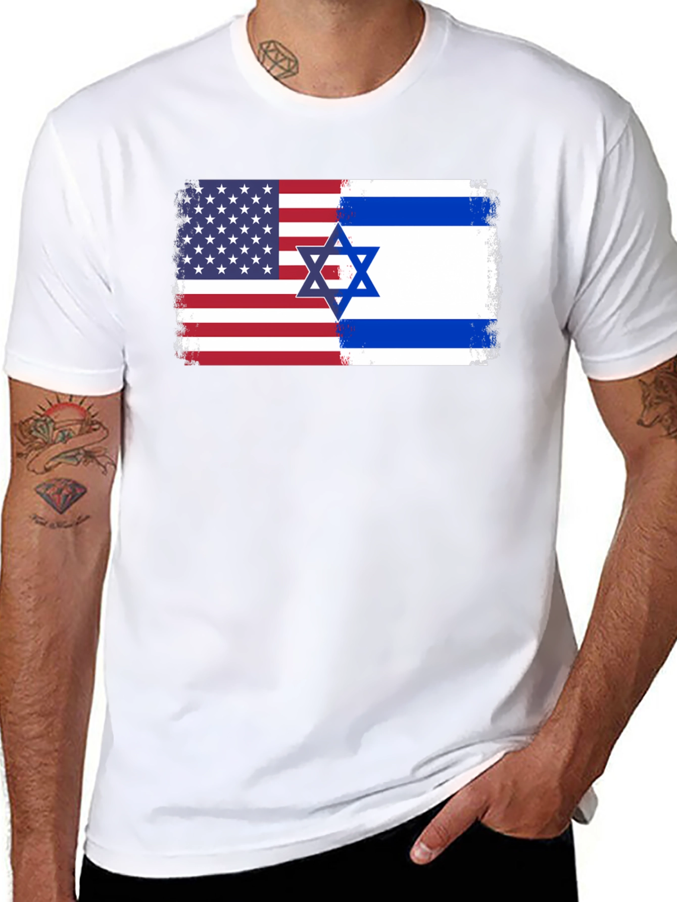 USA Israel Flag T-Shirt
