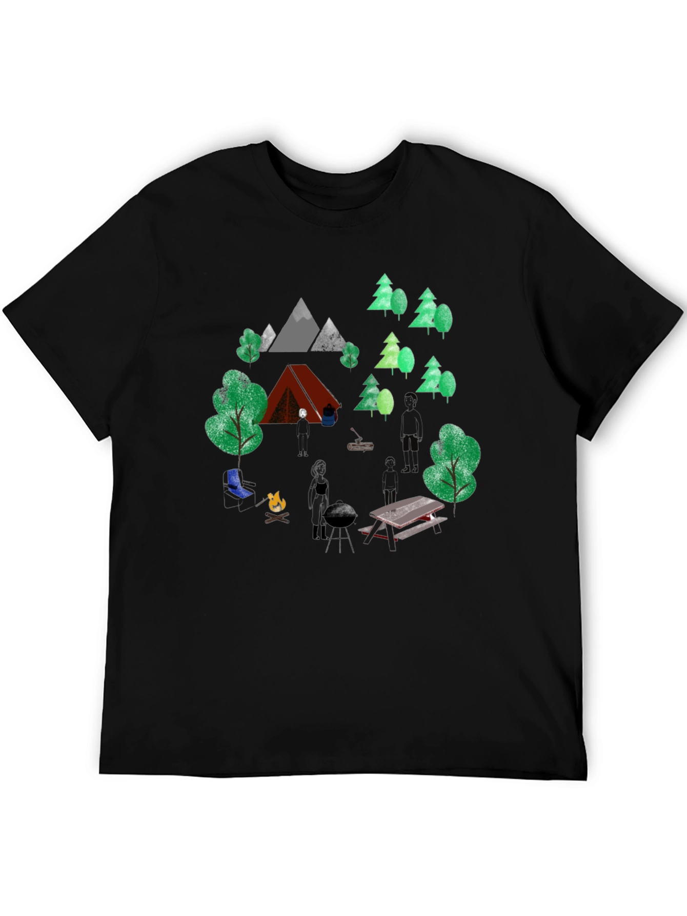 Camping Adventure Graphic T-Shirt