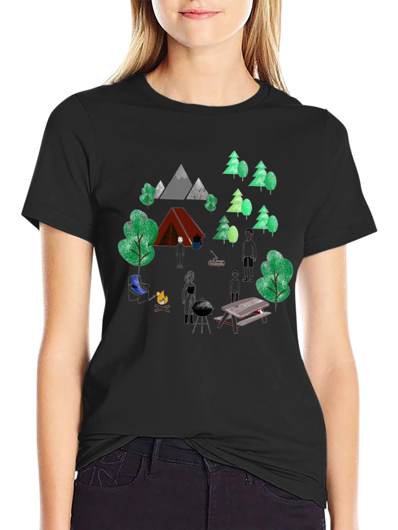 Camping Adventure Graphic T-Shirt