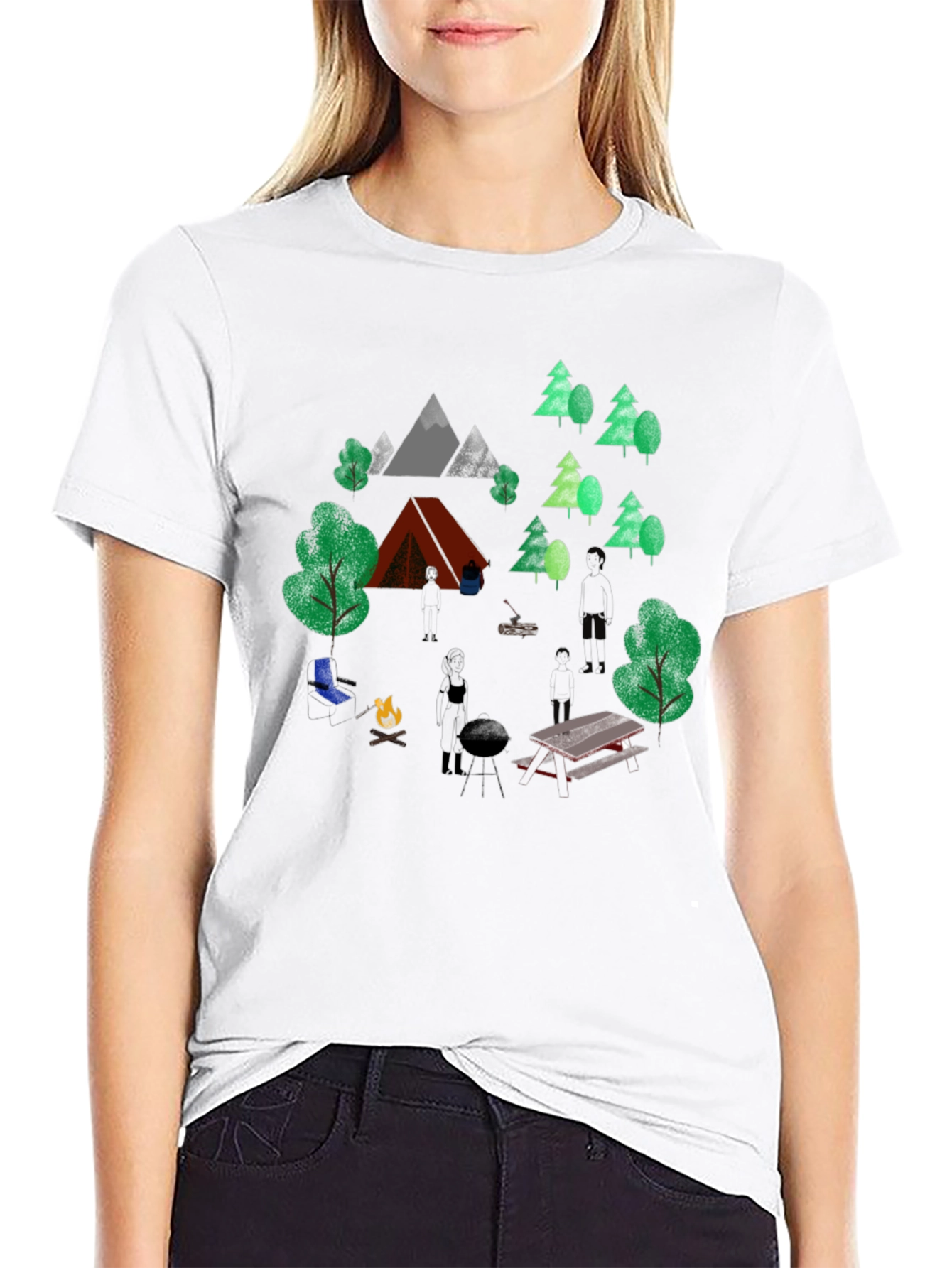 Camping Adventure Graphic T-Shirt