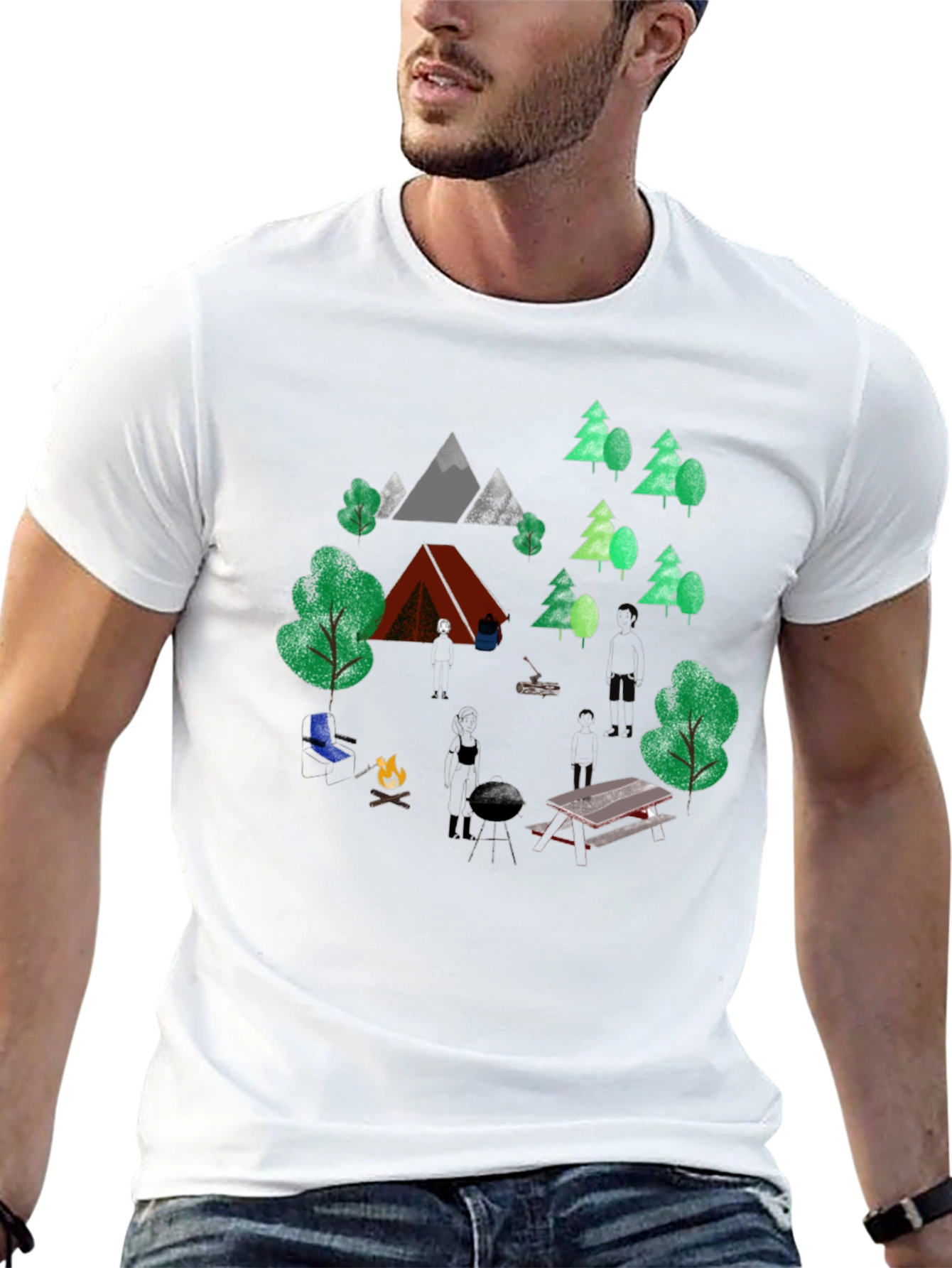 Camping Adventure Graphic T-Shirt