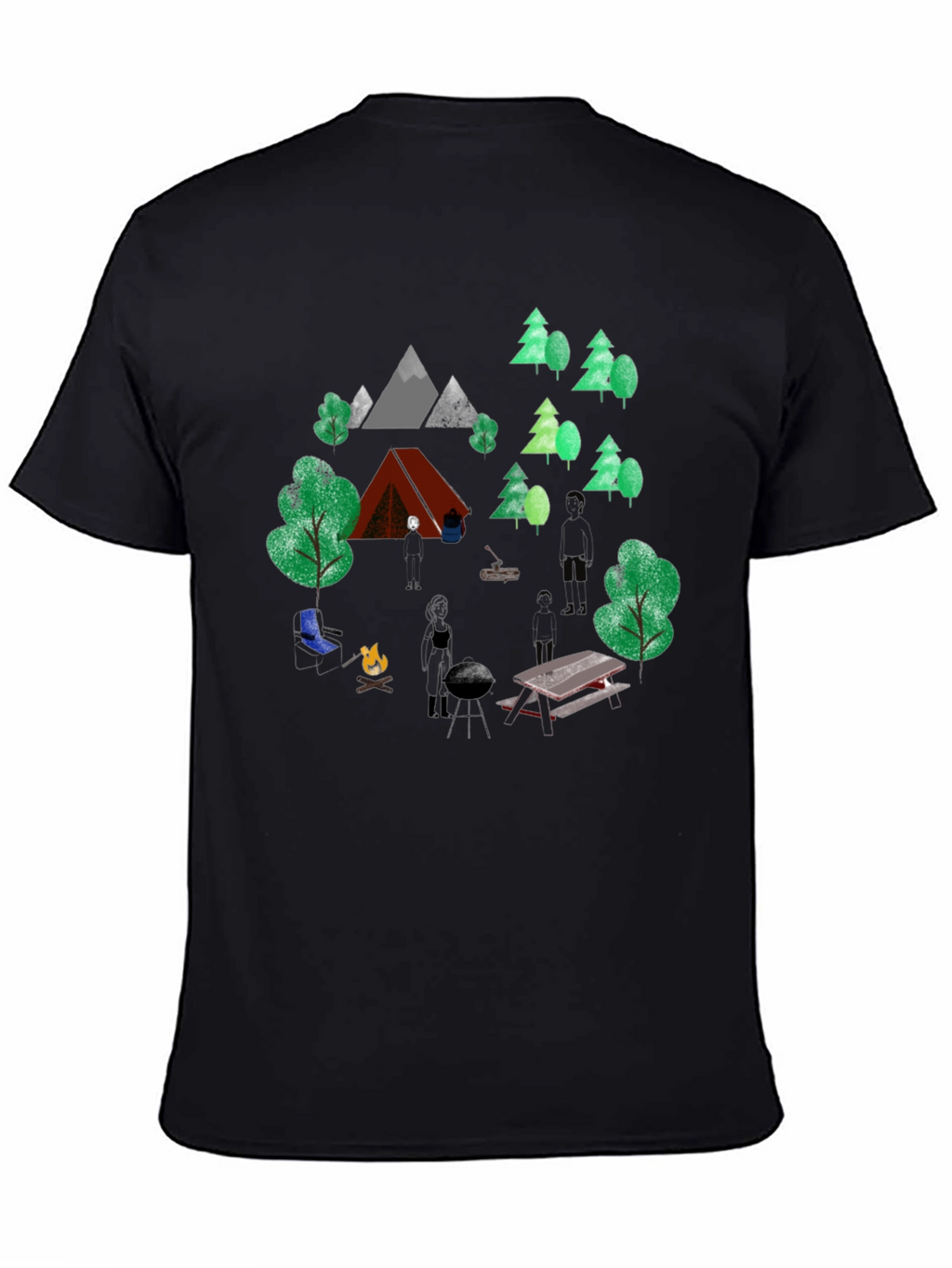 Camping Adventure Graphic T-Shirt