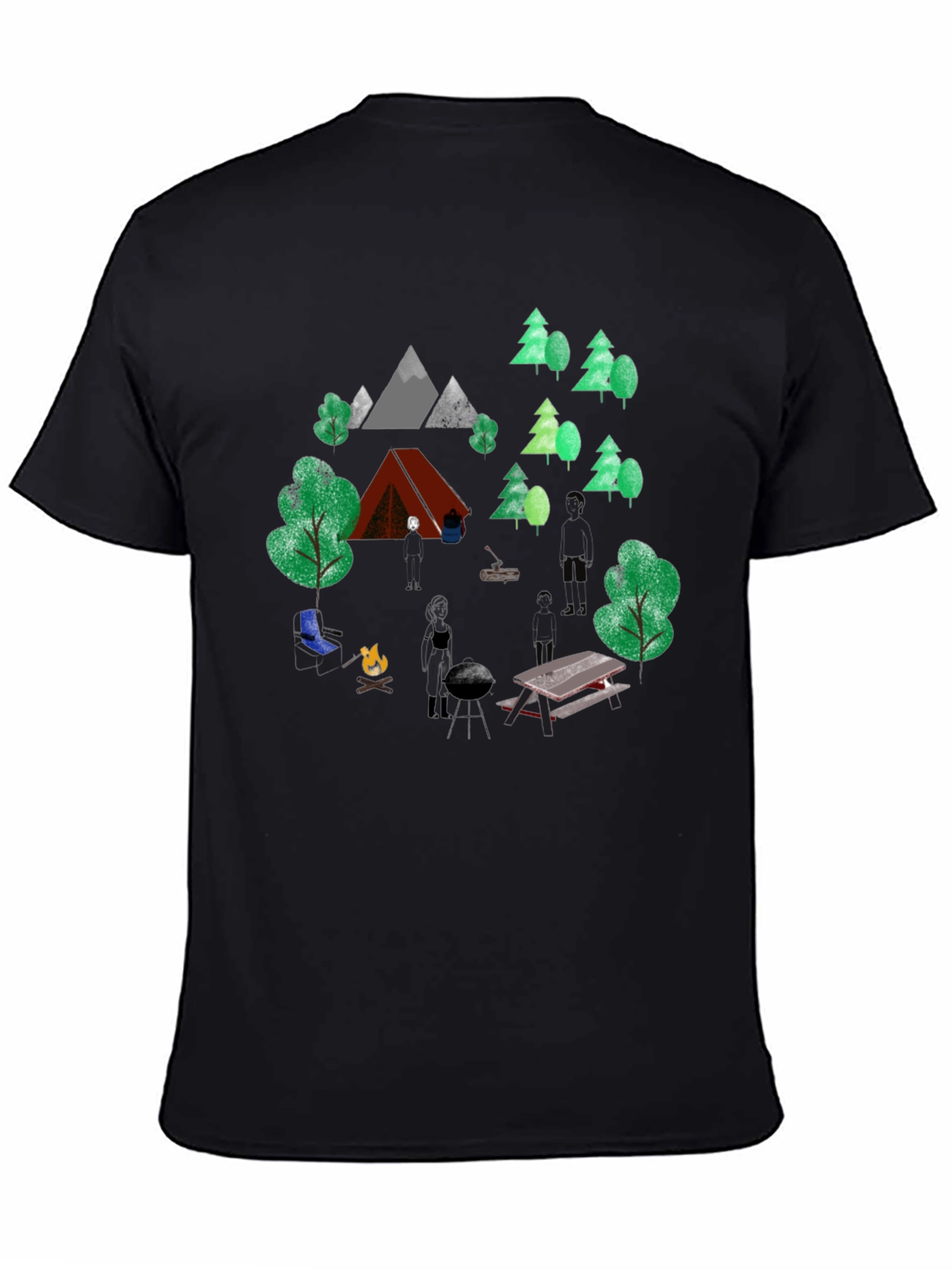 Camping Adventure Graphic T-Shirt