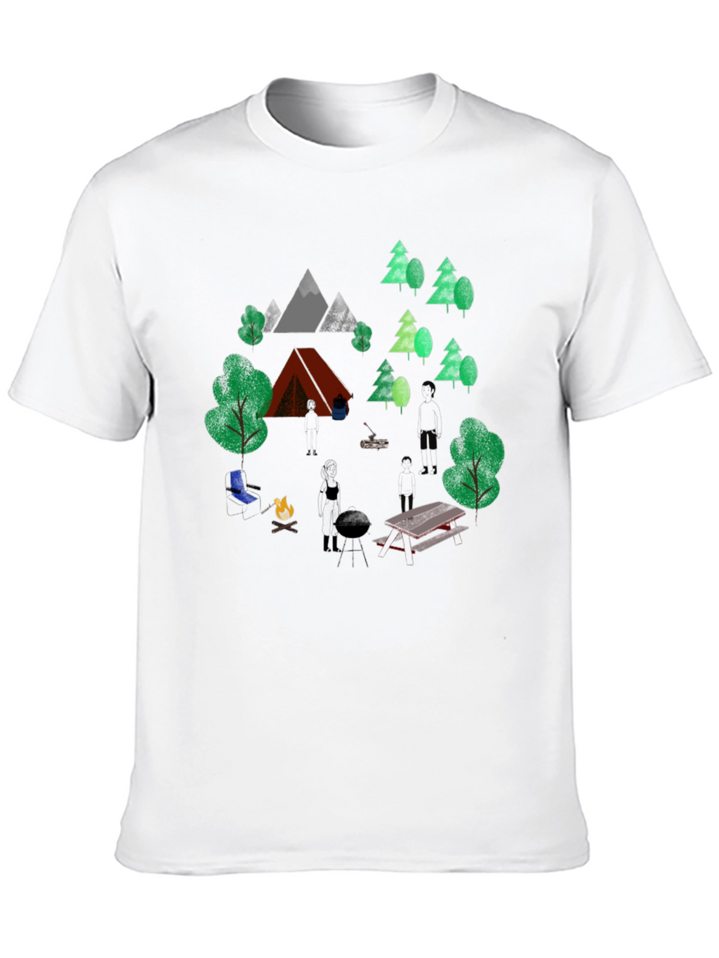 Camping Adventure Graphic T-Shirt