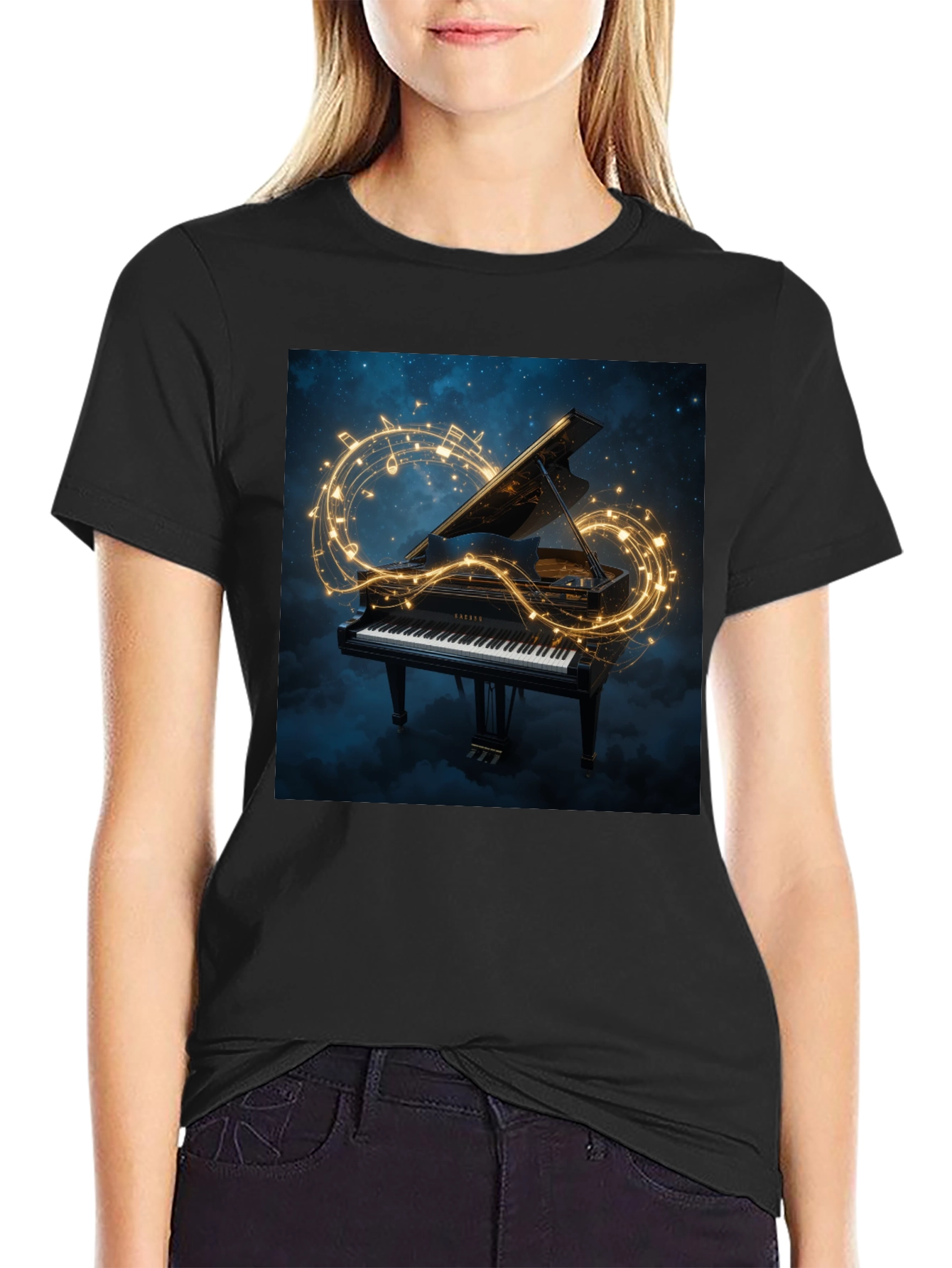 Grand Piano Music Tee