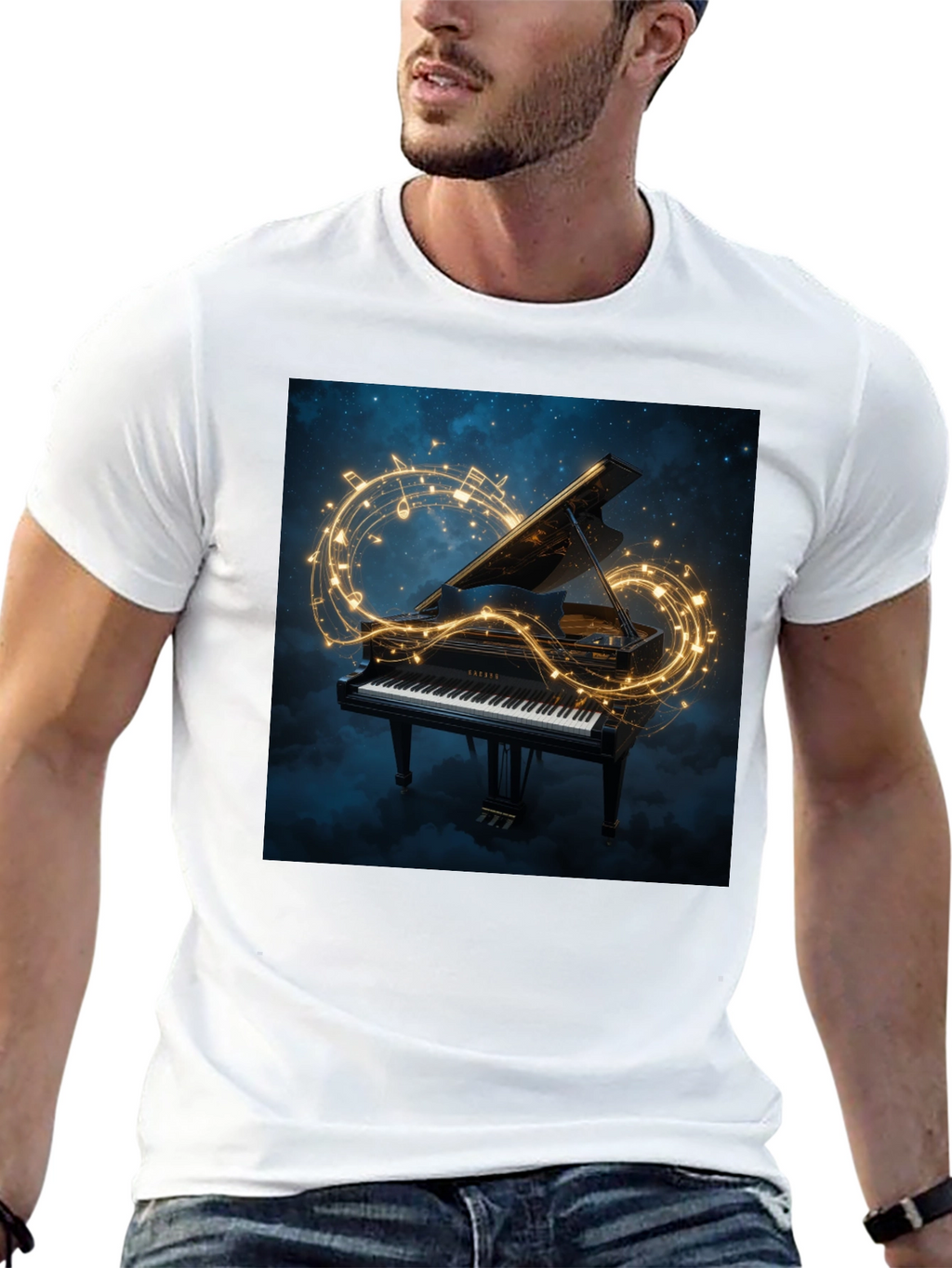 Grand Piano Music Tee
