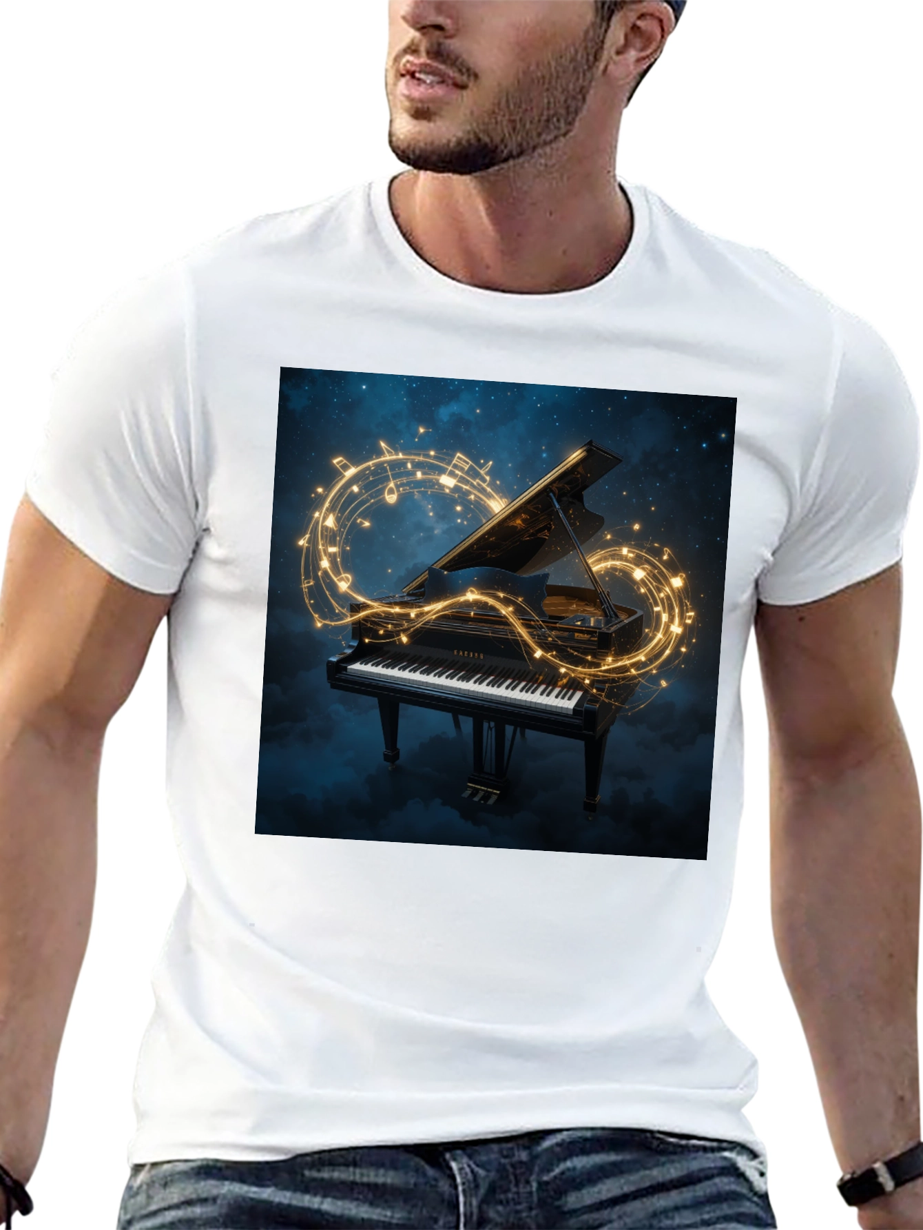 Grand Piano Music Tee