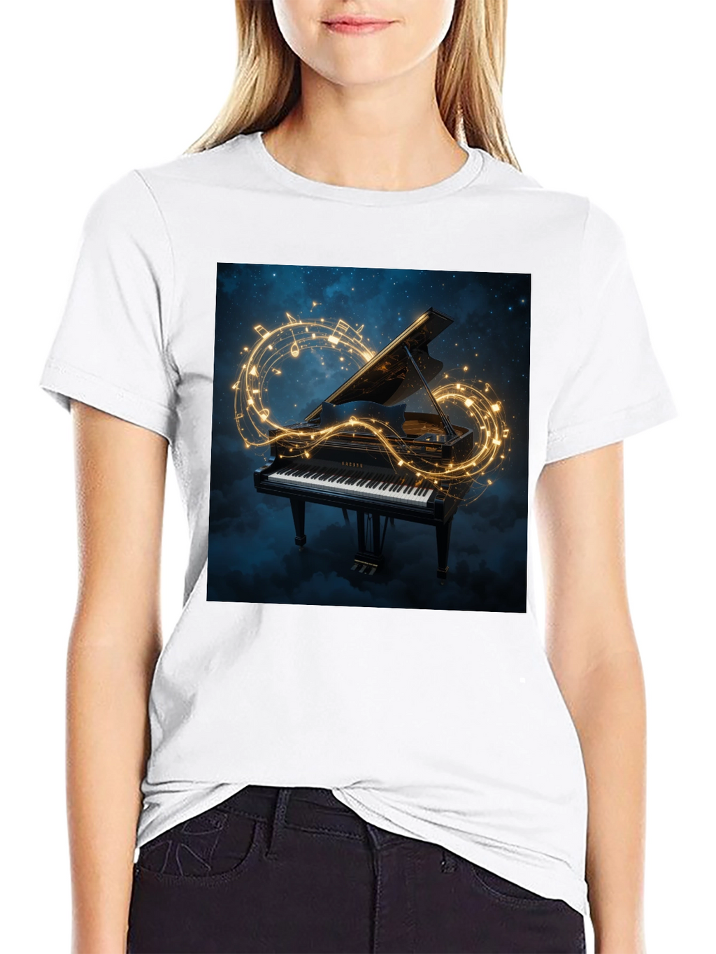 Grand Piano Music Tee