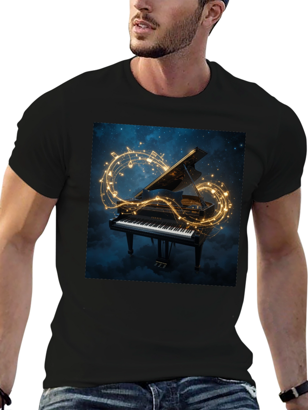 Grand Piano Music Tee