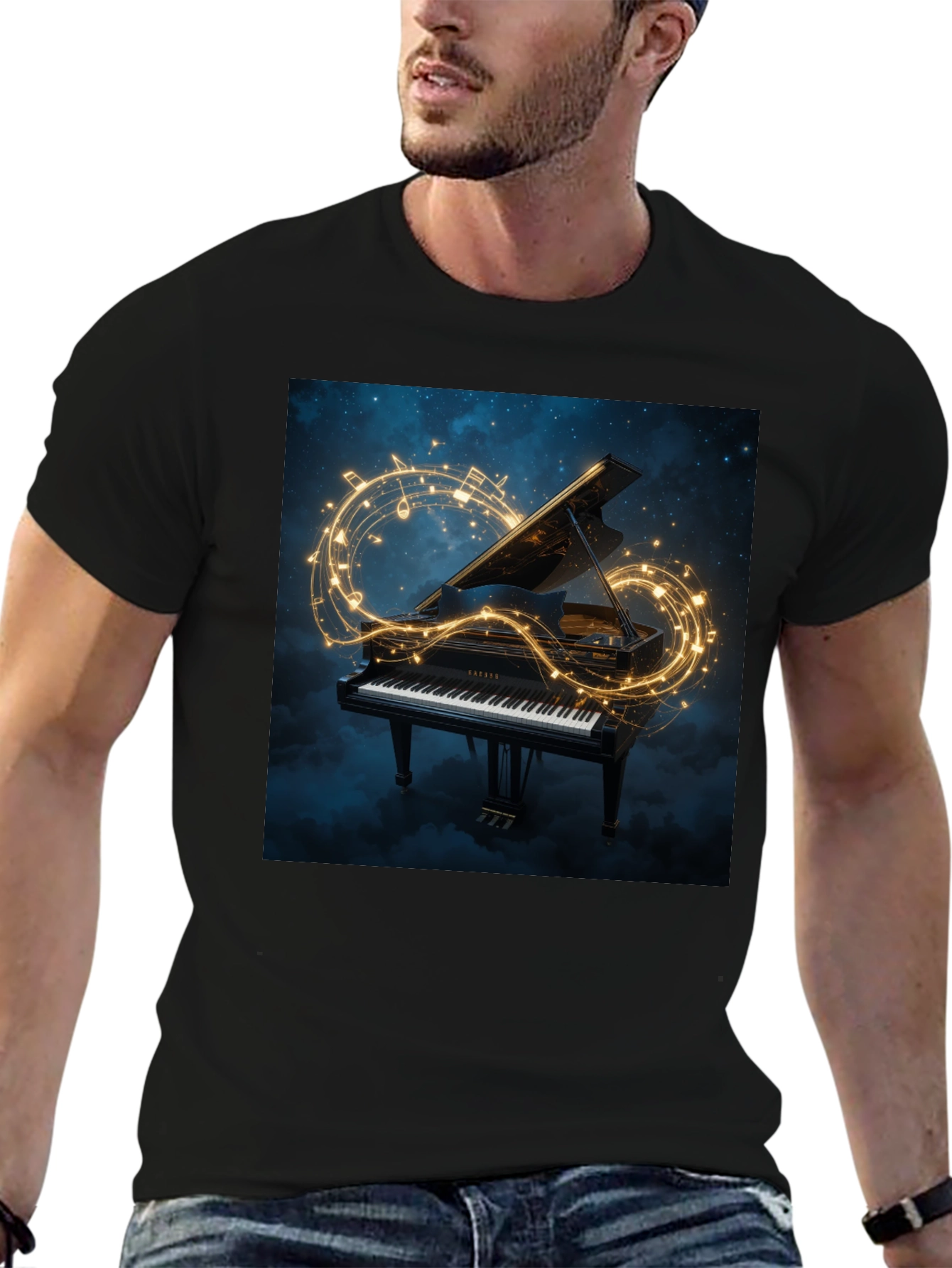 Grand Piano Music Tee