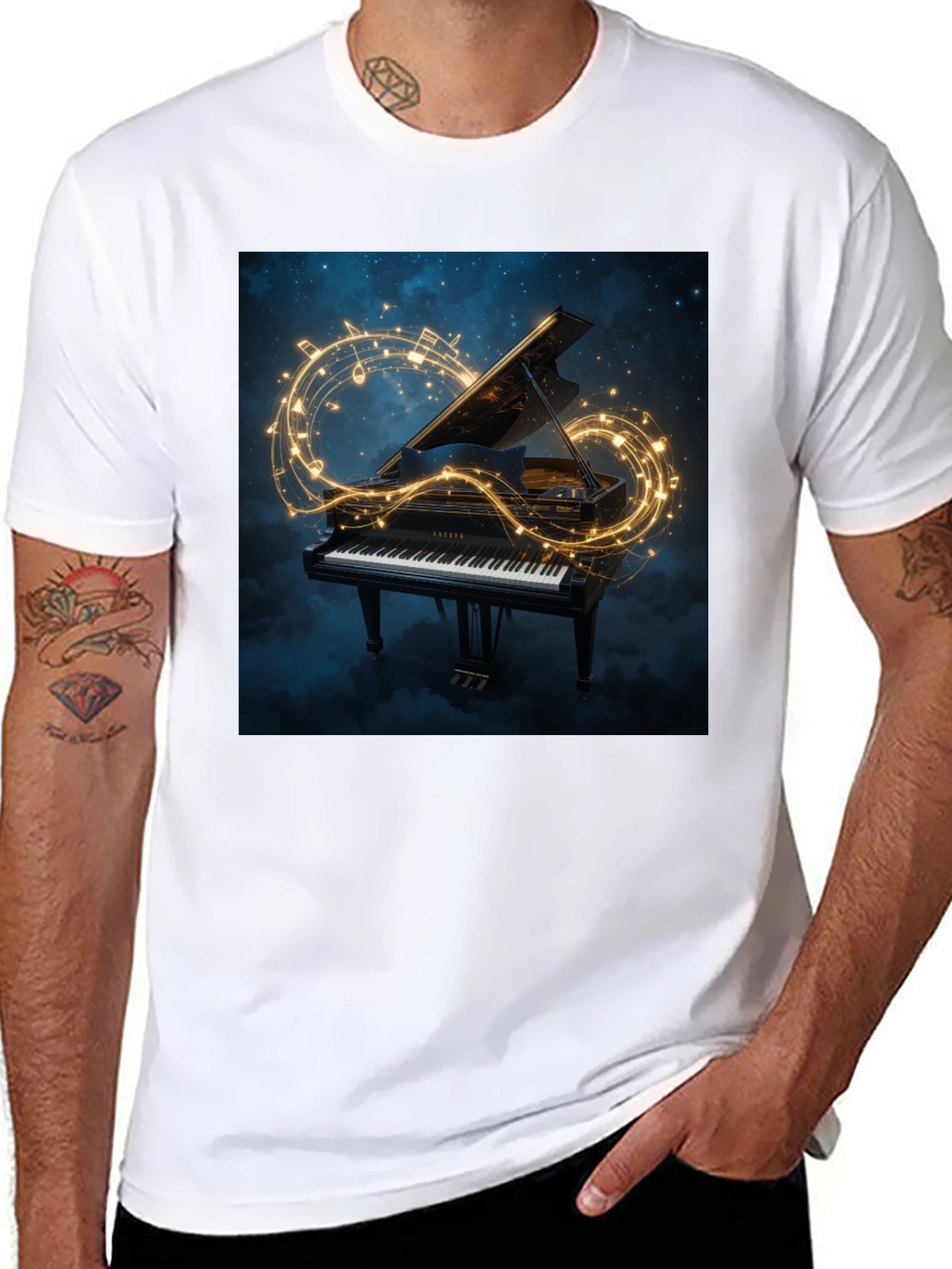 Grand Piano Music Tee