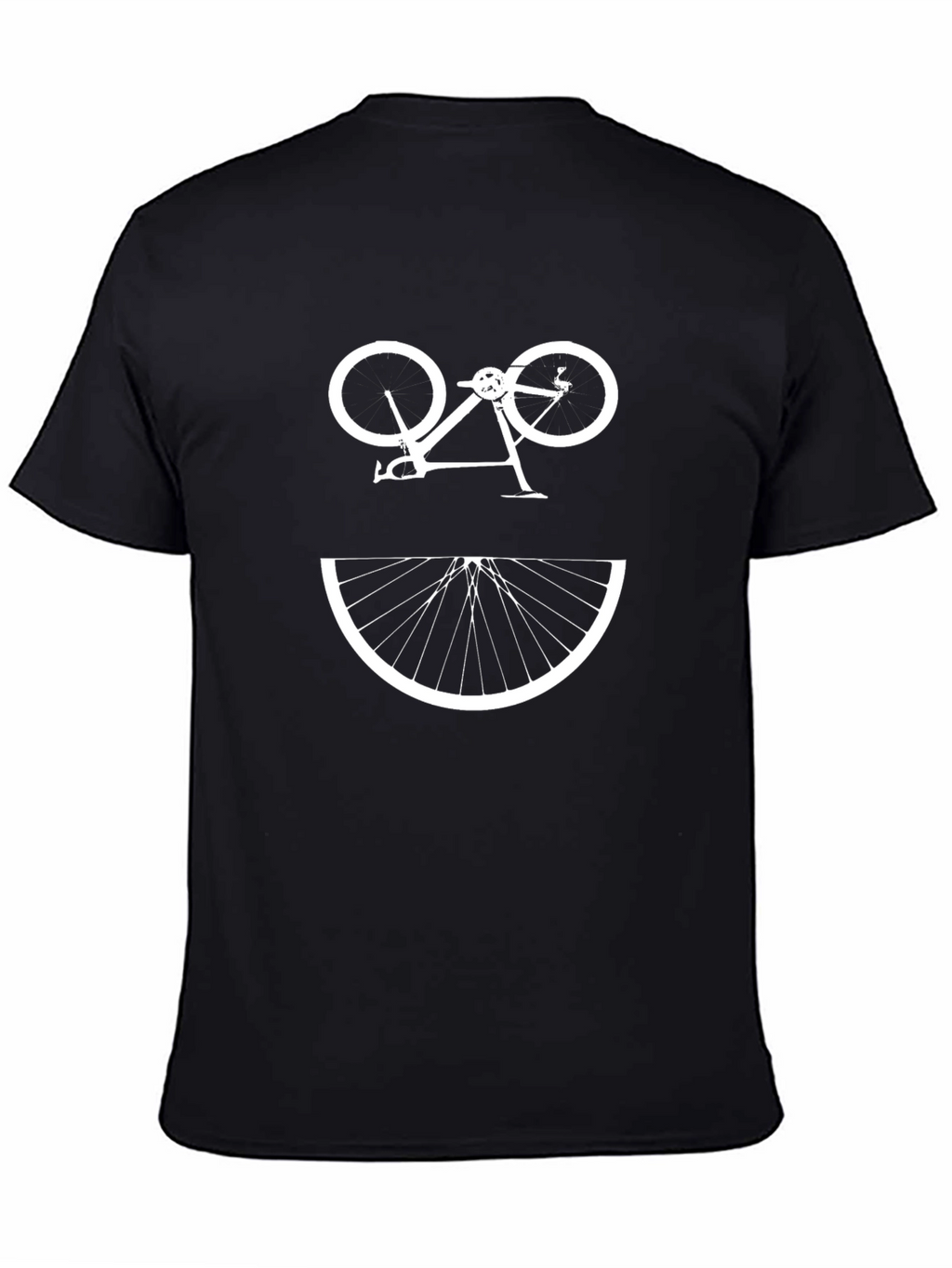 Bicycle Smile Graphic Tee - Black