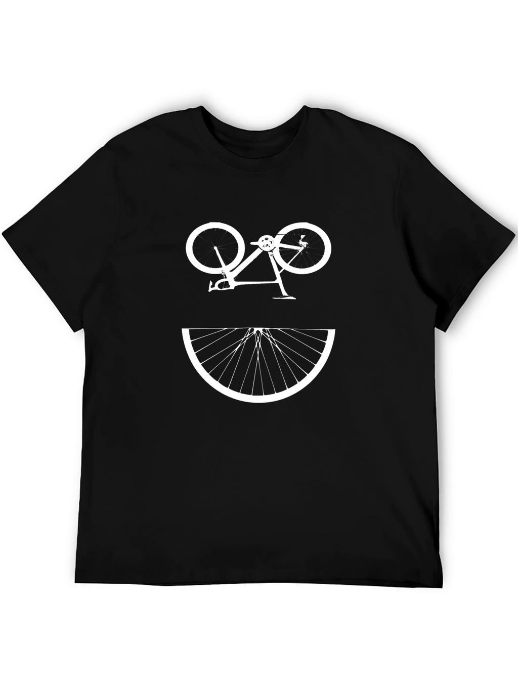 Bicycle Smile Graphic Tee - Black
