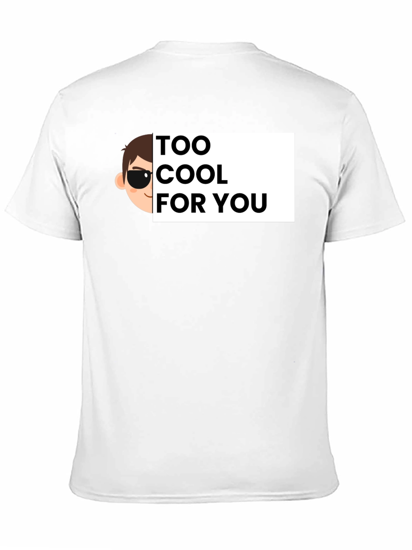 Cool Cartoon Graphic Tee - Black Cotton T-Shirt