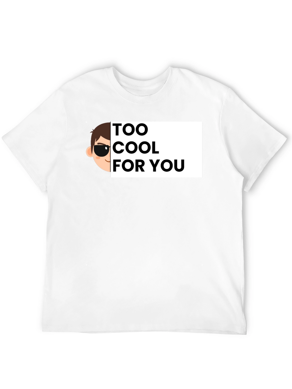 Cool Cartoon Graphic Tee - Black Cotton T-Shirt