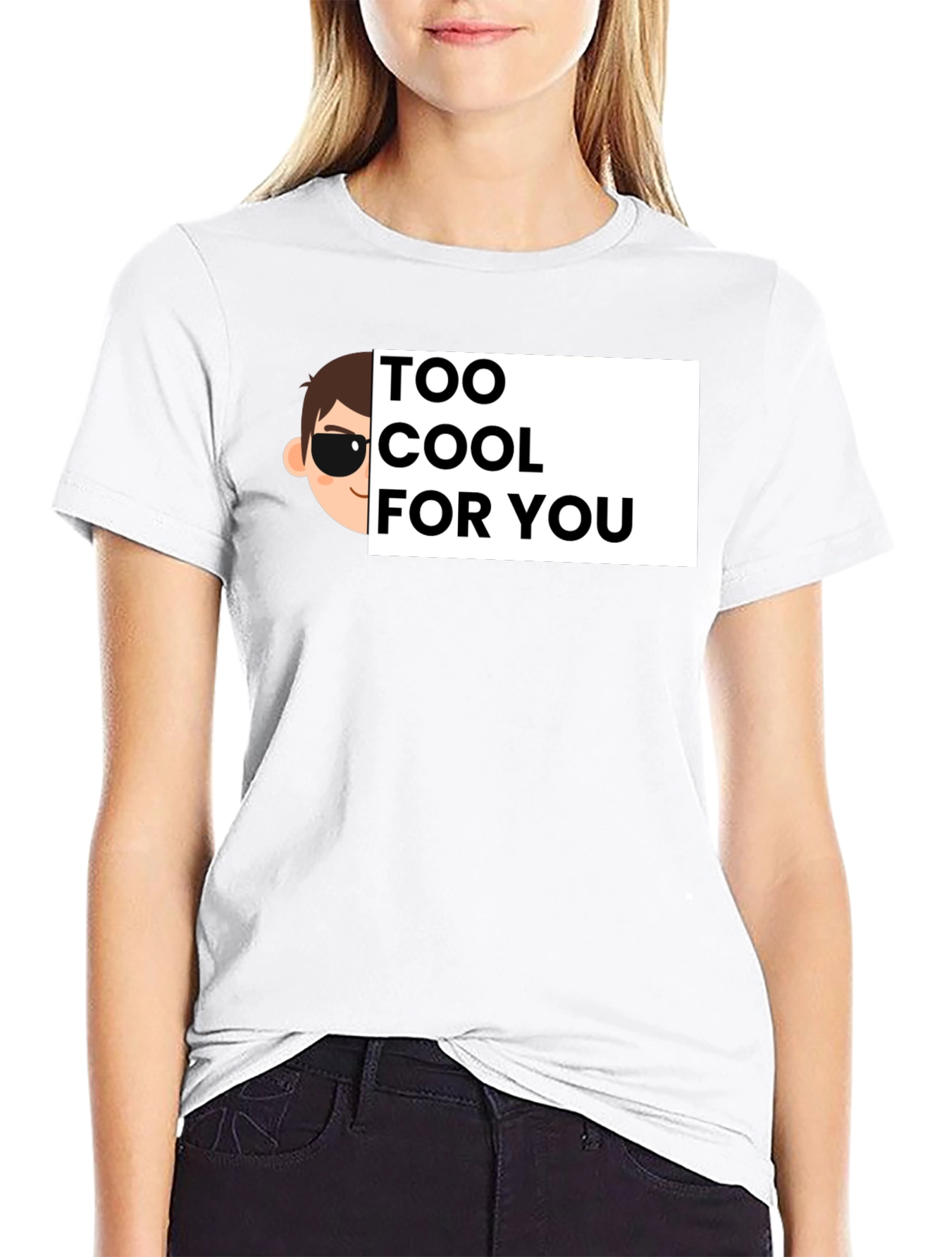 Cool Cartoon Graphic Tee - Black Cotton T-Shirt