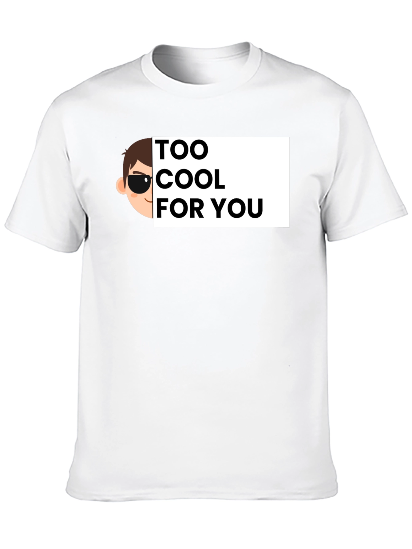 Cool Cartoon Graphic Tee - Black Cotton T-Shirt