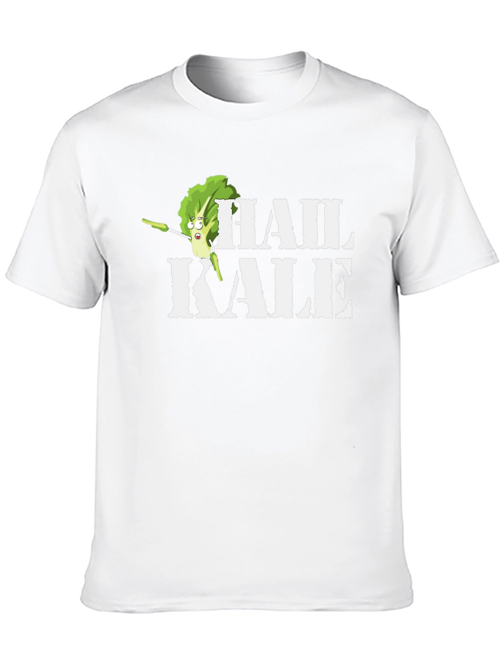 Hail Kale Funny Graphic T-Shirt - Black