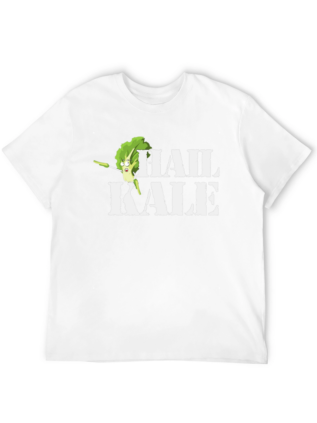 Hail Kale Funny Graphic T-Shirt - Black