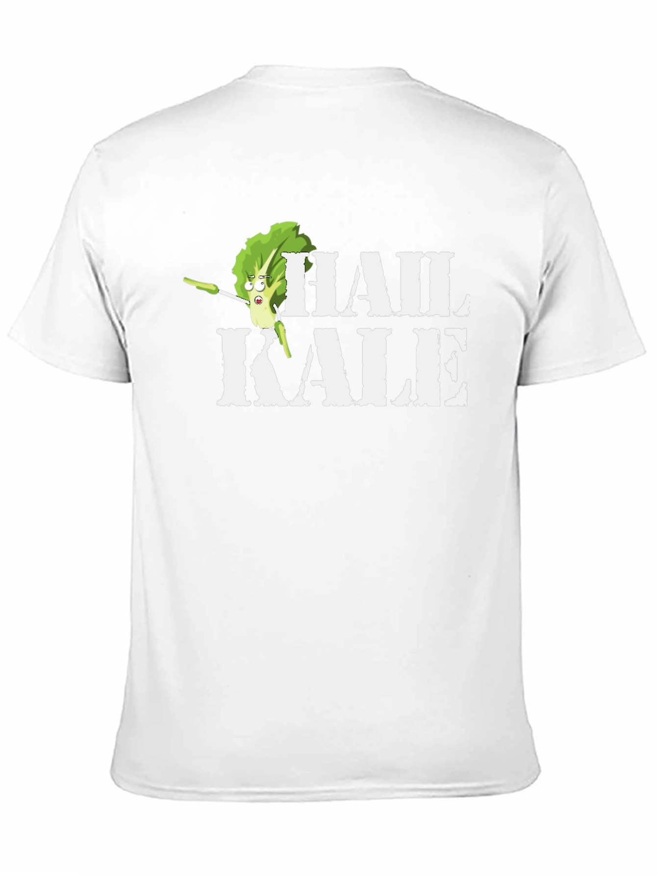 Hail Kale Funny Graphic T-Shirt - Black