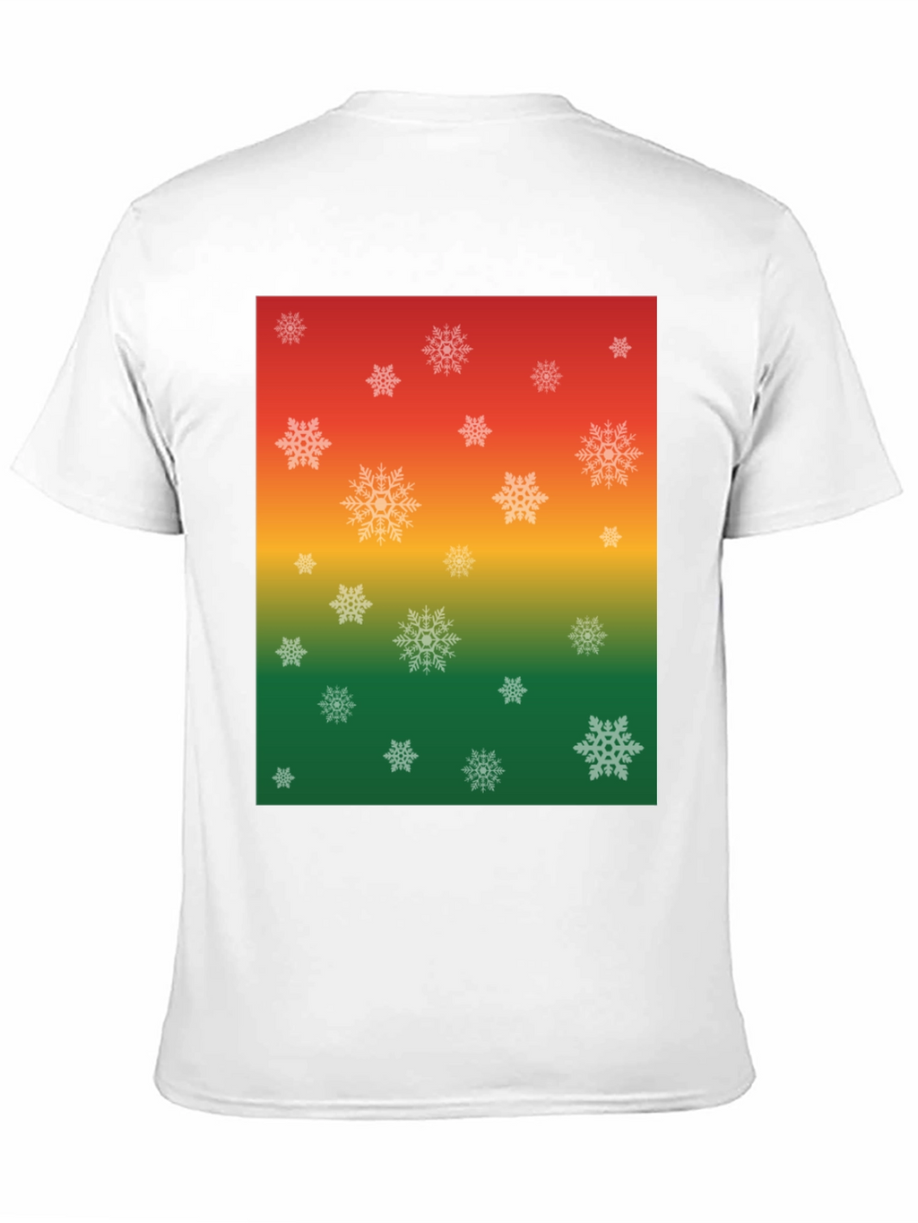 Festive Snowflake Ombre Graphic T-Shirt