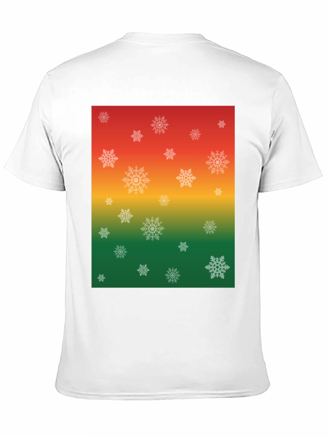 Festive Snowflake Ombre Graphic T-Shirt
