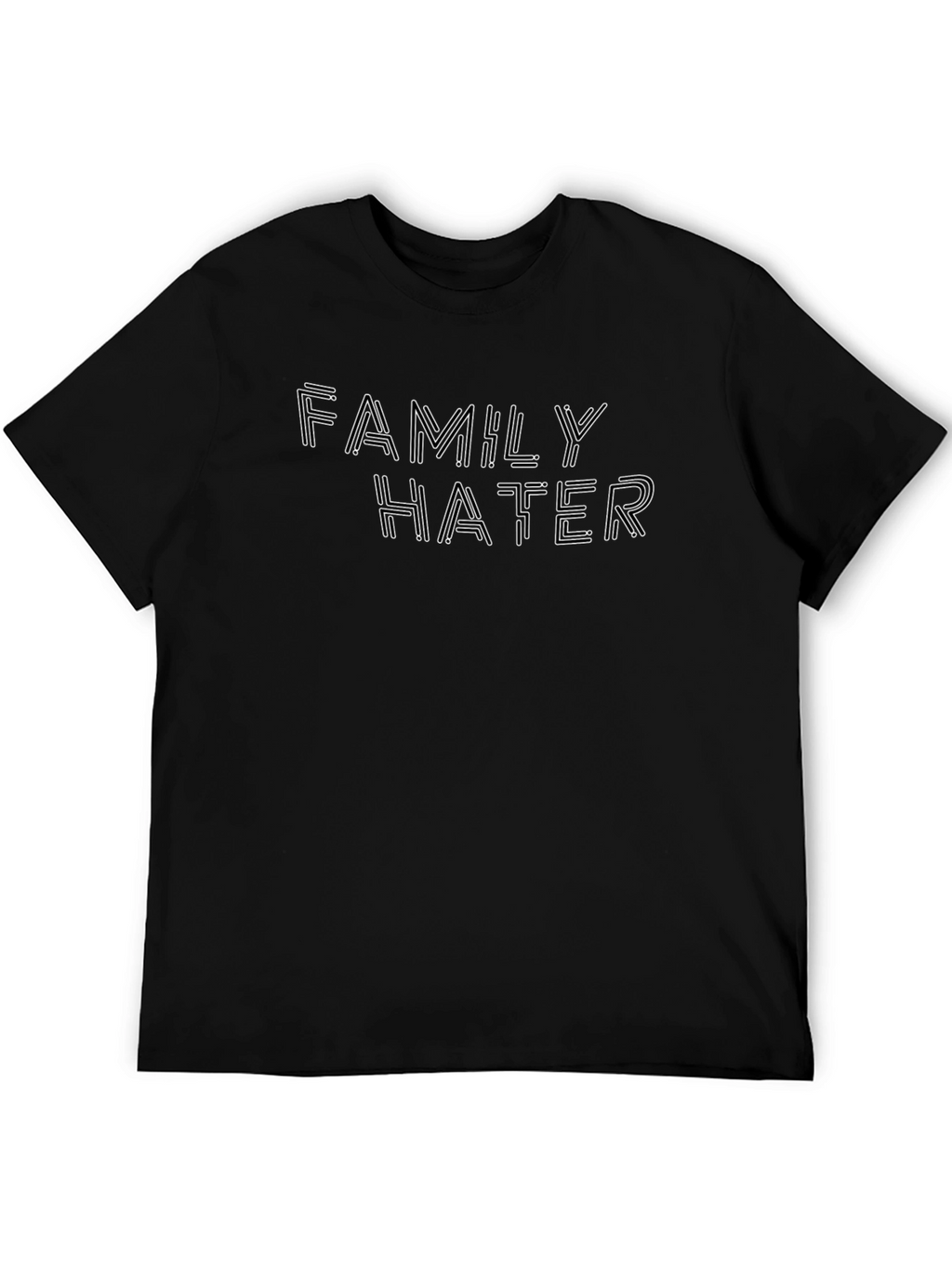 Family Hater Graphic Tee - Edgy Style