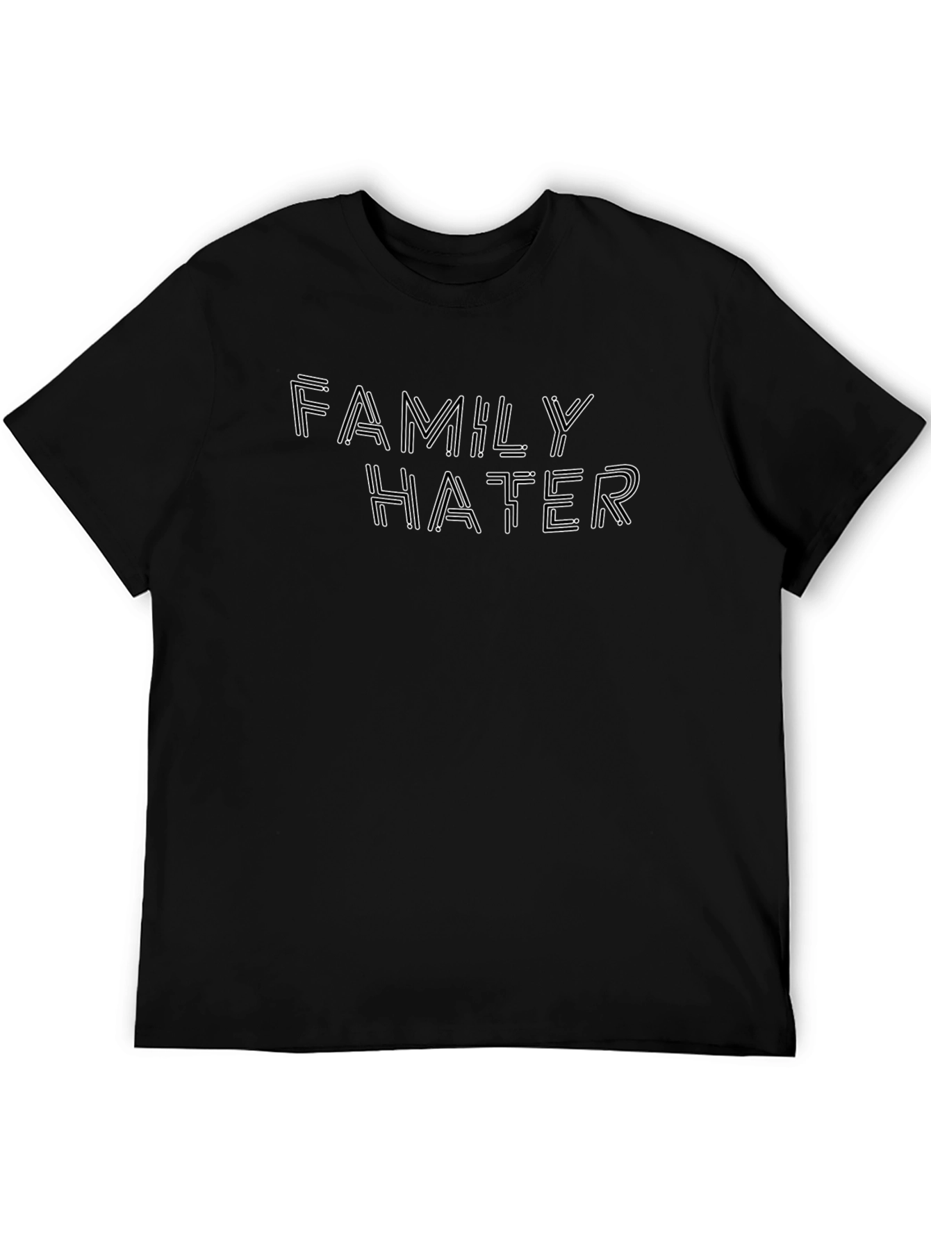 Family Hater Graphic Tee - Edgy Style